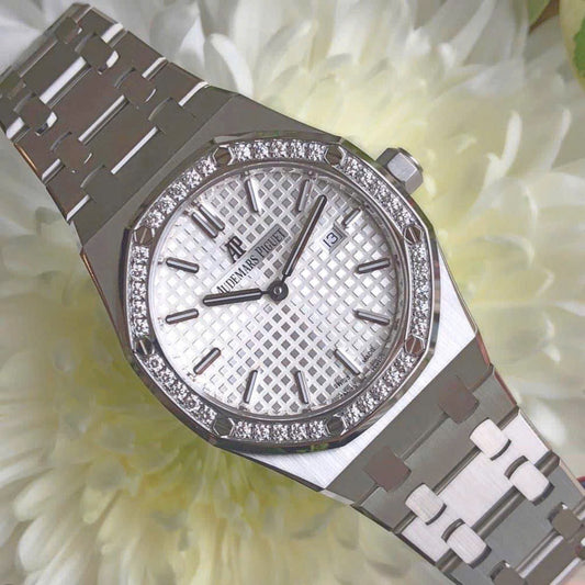 Đồng Hồ Audemars Piguet Royal Oak 67651ST White Dial size 33mm