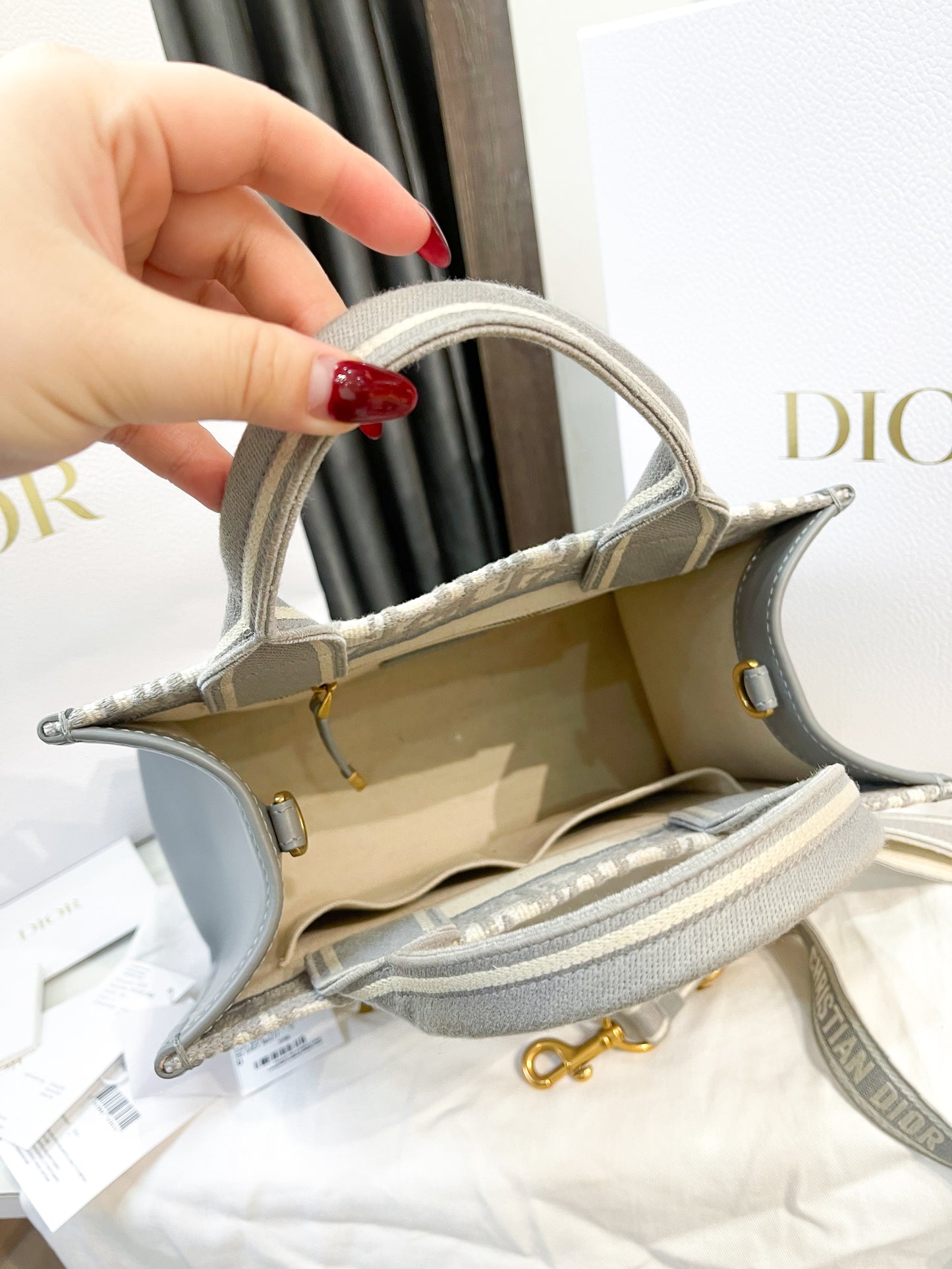 A Dior Book Tote Strap Size S