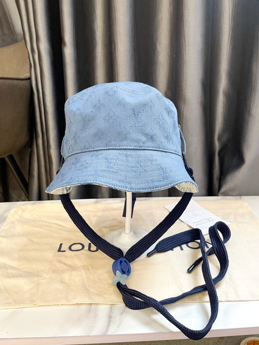 LV Hat Used on 2 Sides New