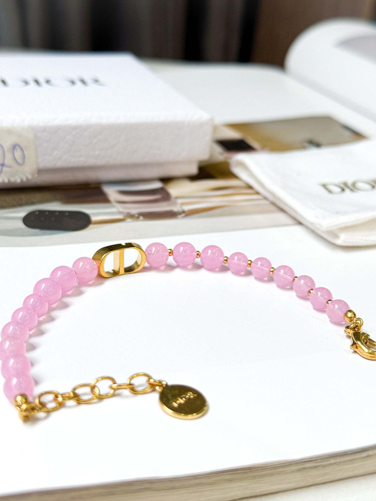 Vòng Dior Hồng New D20