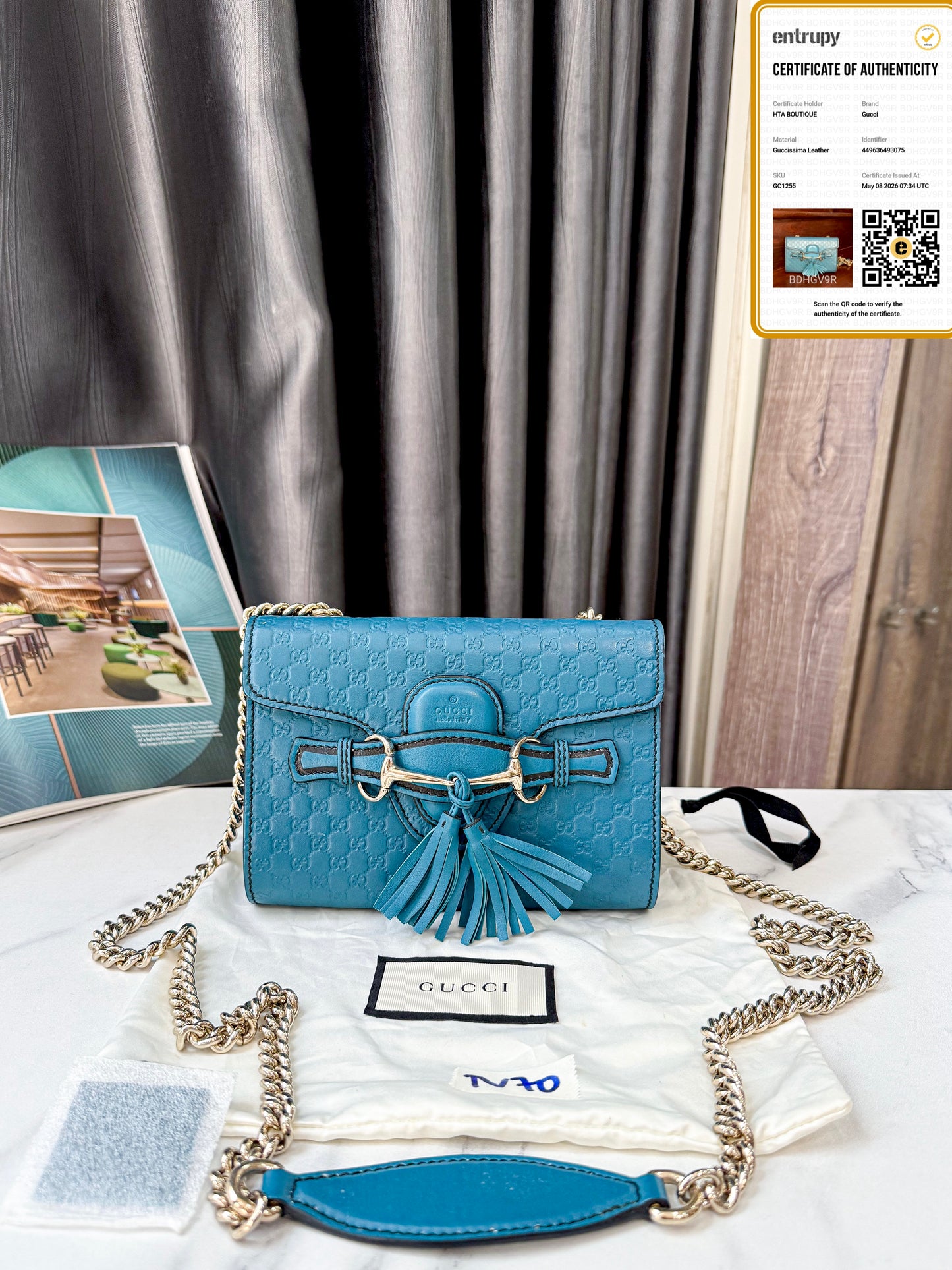A A Gucci Cross Body Xanh TV70