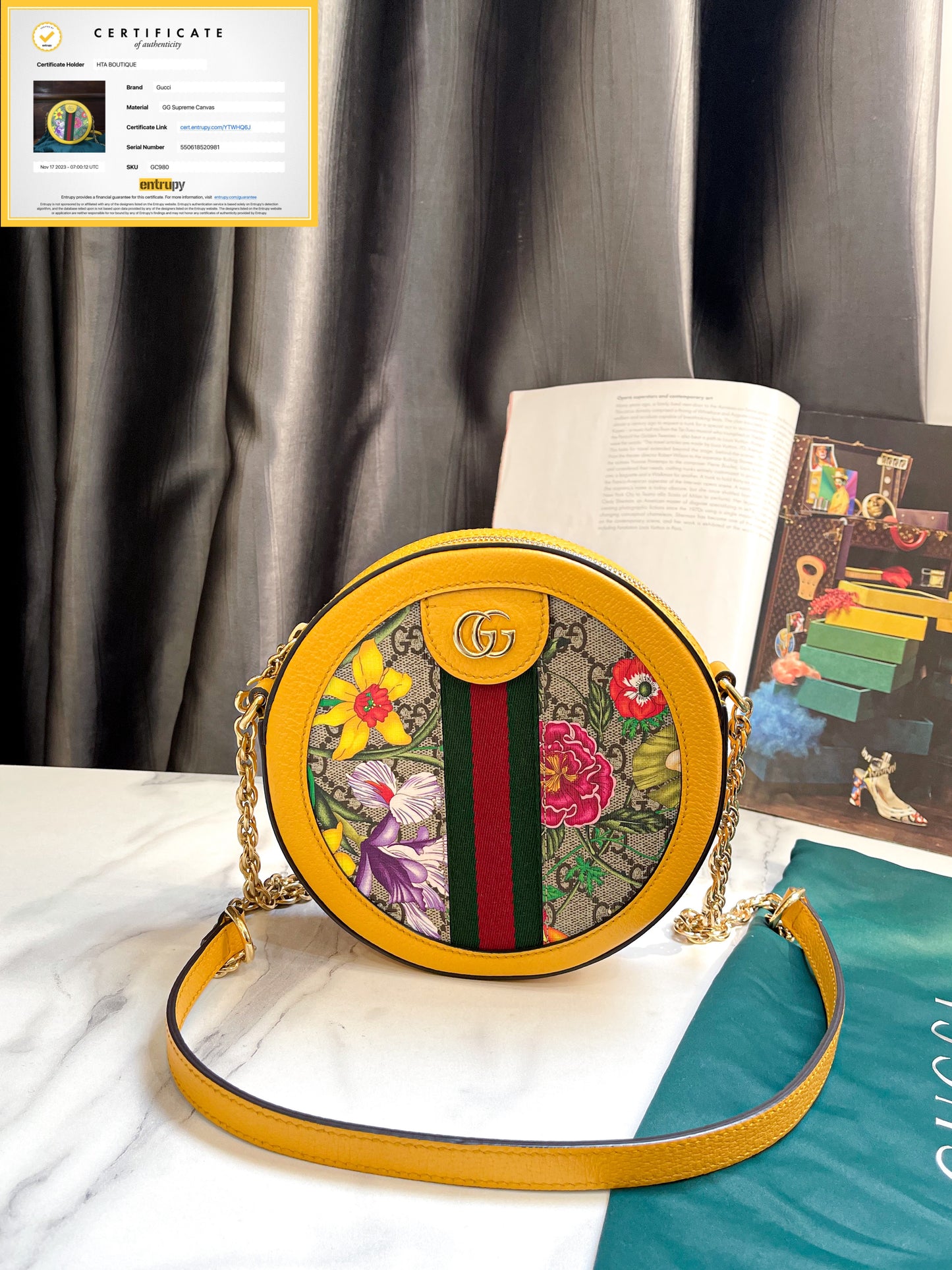 Gucci Ophidia Crossbody Vàng