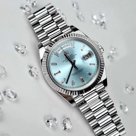 Đồng Hồ Rolex Day-Date 228236 Ice Blue