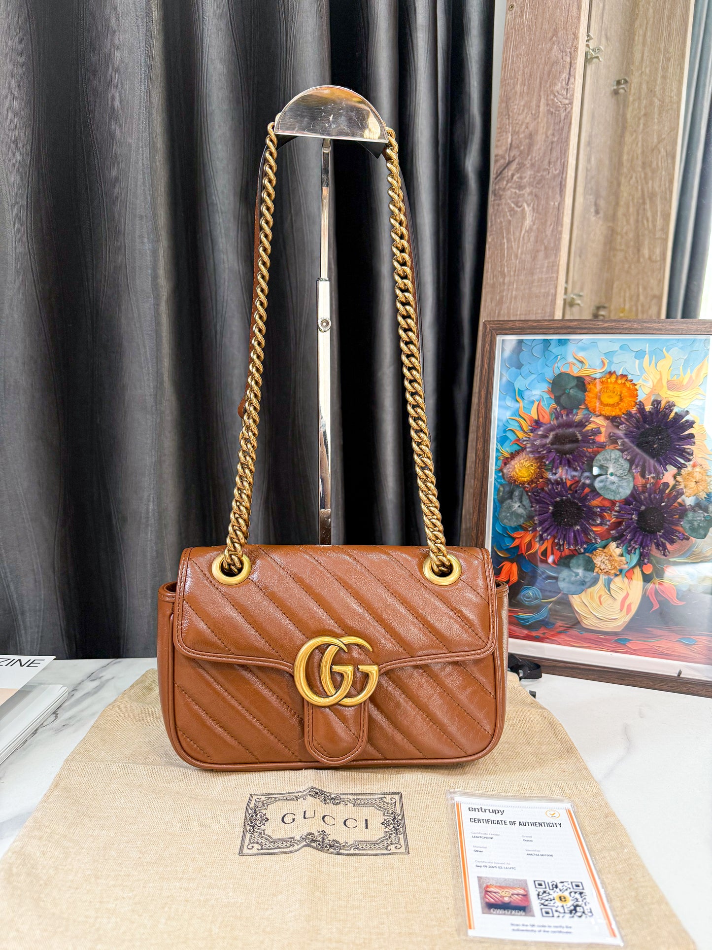 A A Gucci Marmont Nâu