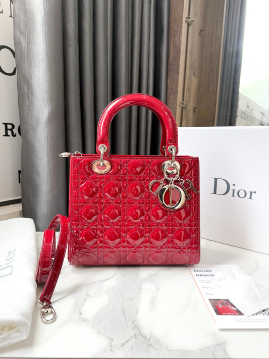 Dior Lady Size M Đỏ