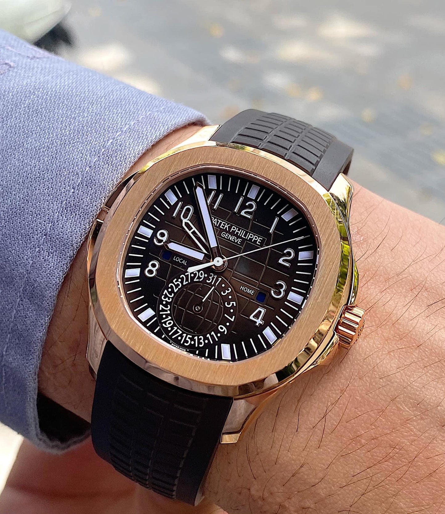 Đồng Hồ Patek Philippe Aquanaut Travel Time 5164R-001