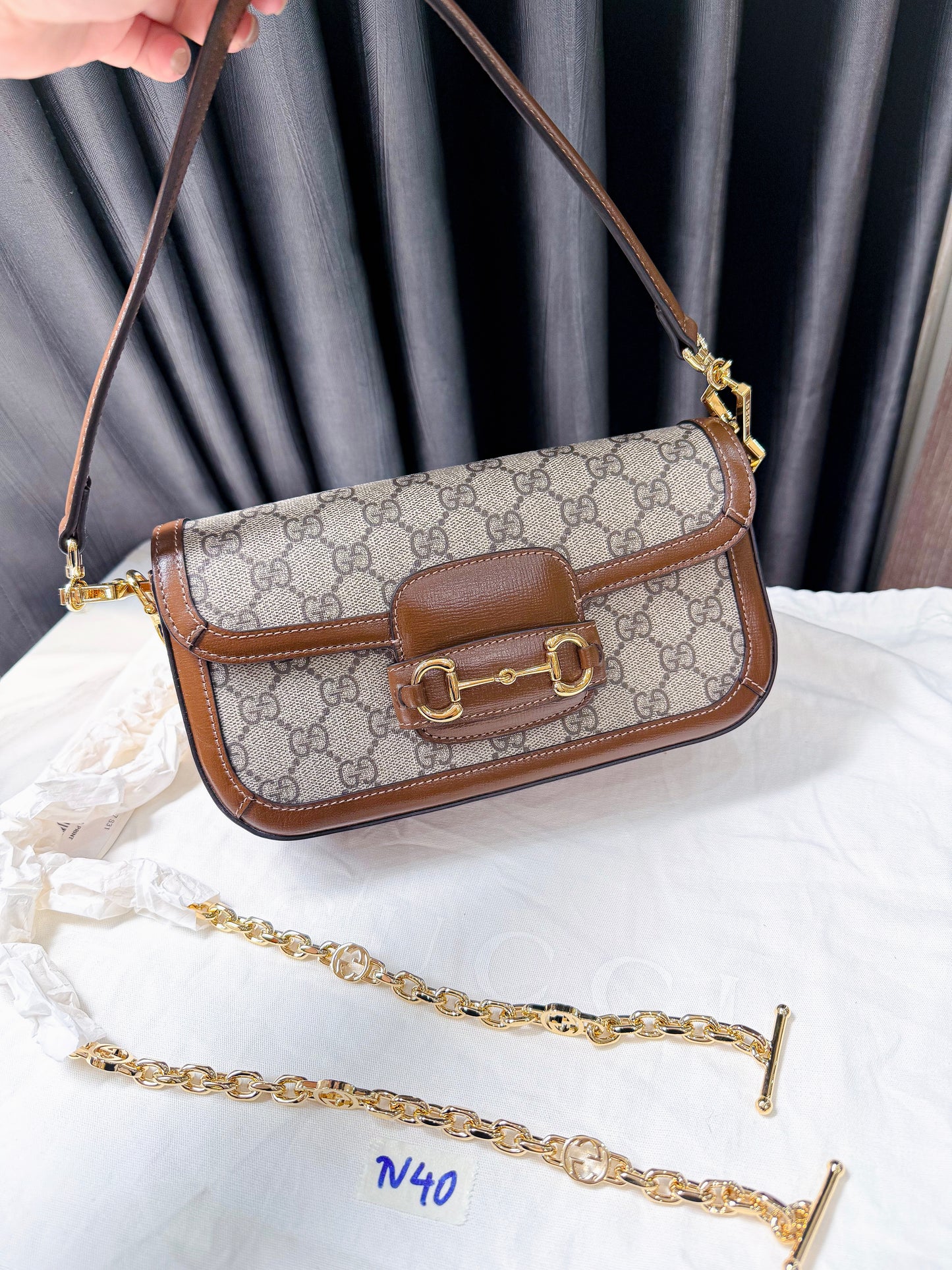 A A Gucci 1955 Size Mini 2 Strap New TV40