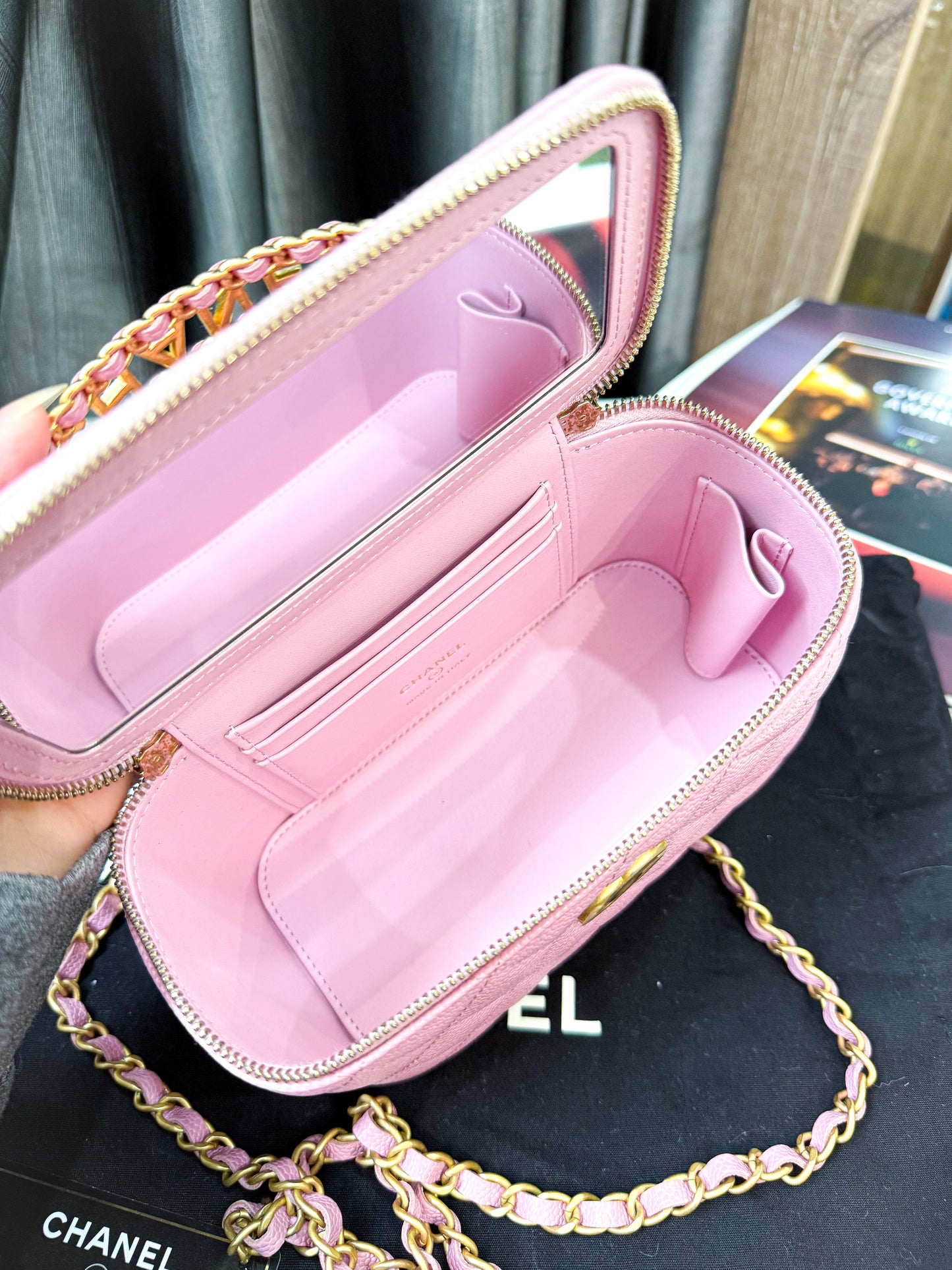 A A Vanity Chanel Caviar Pink
