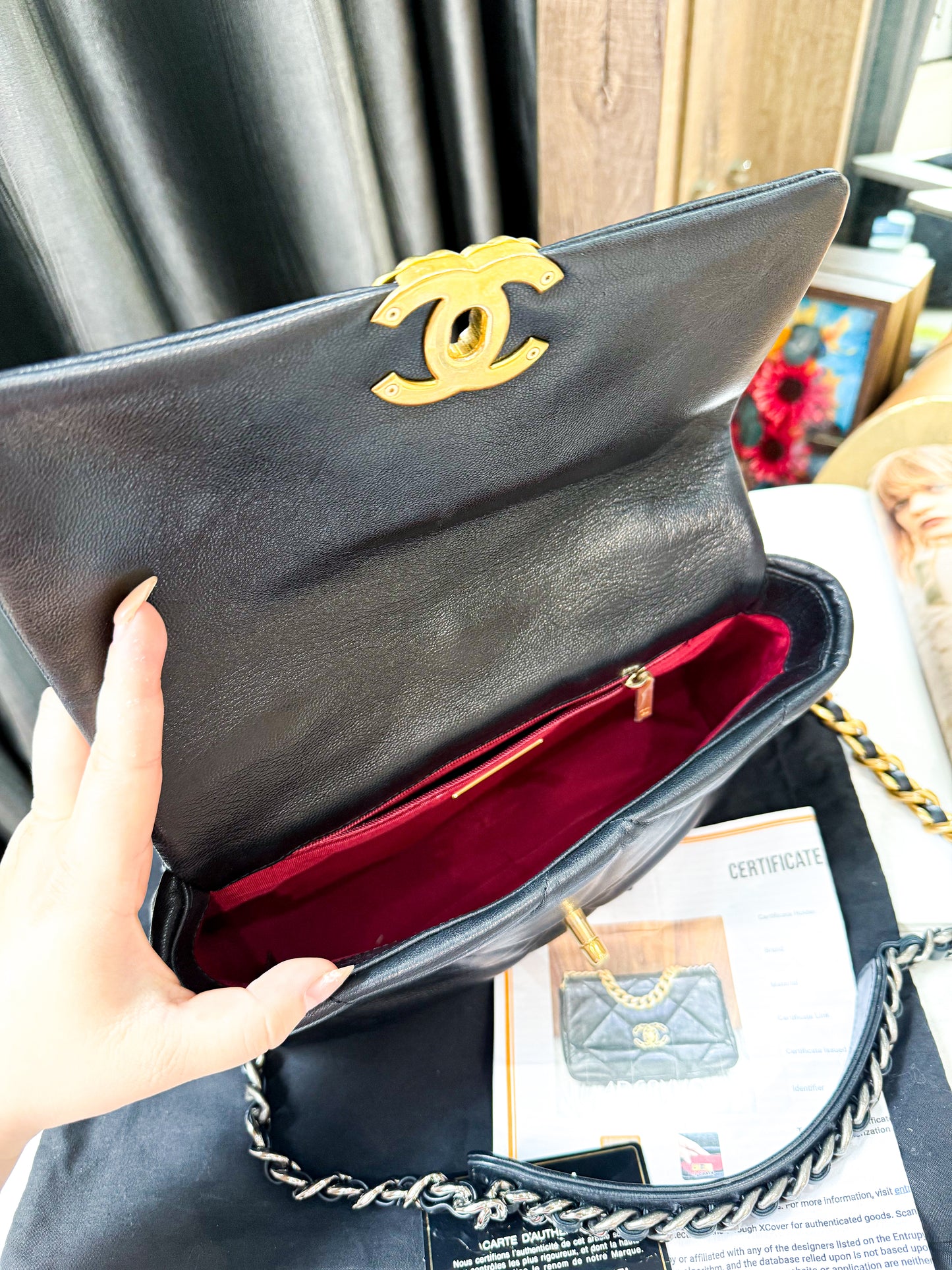 A A Chanel C19 Đen Size S