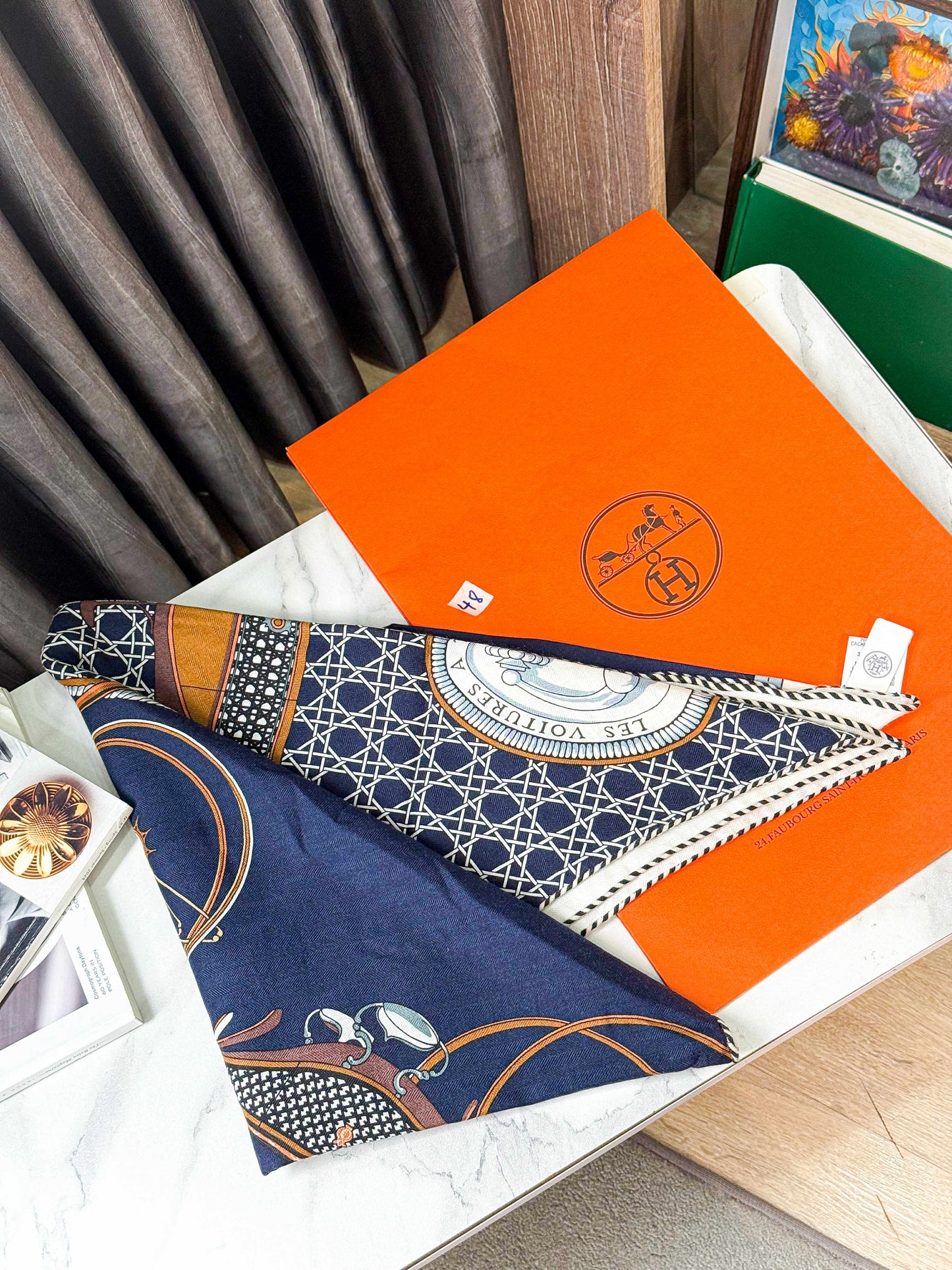 Khăn Lụa Hermes New HN48 5/11