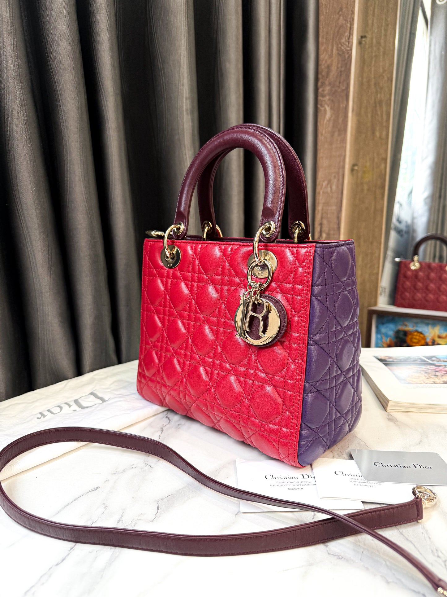 A A Dior Lady Tricolor Size M