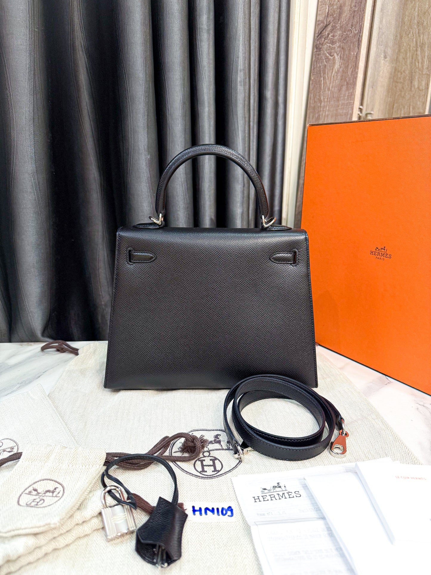 A A A Hermes Kelly K25 Stamp B HN109