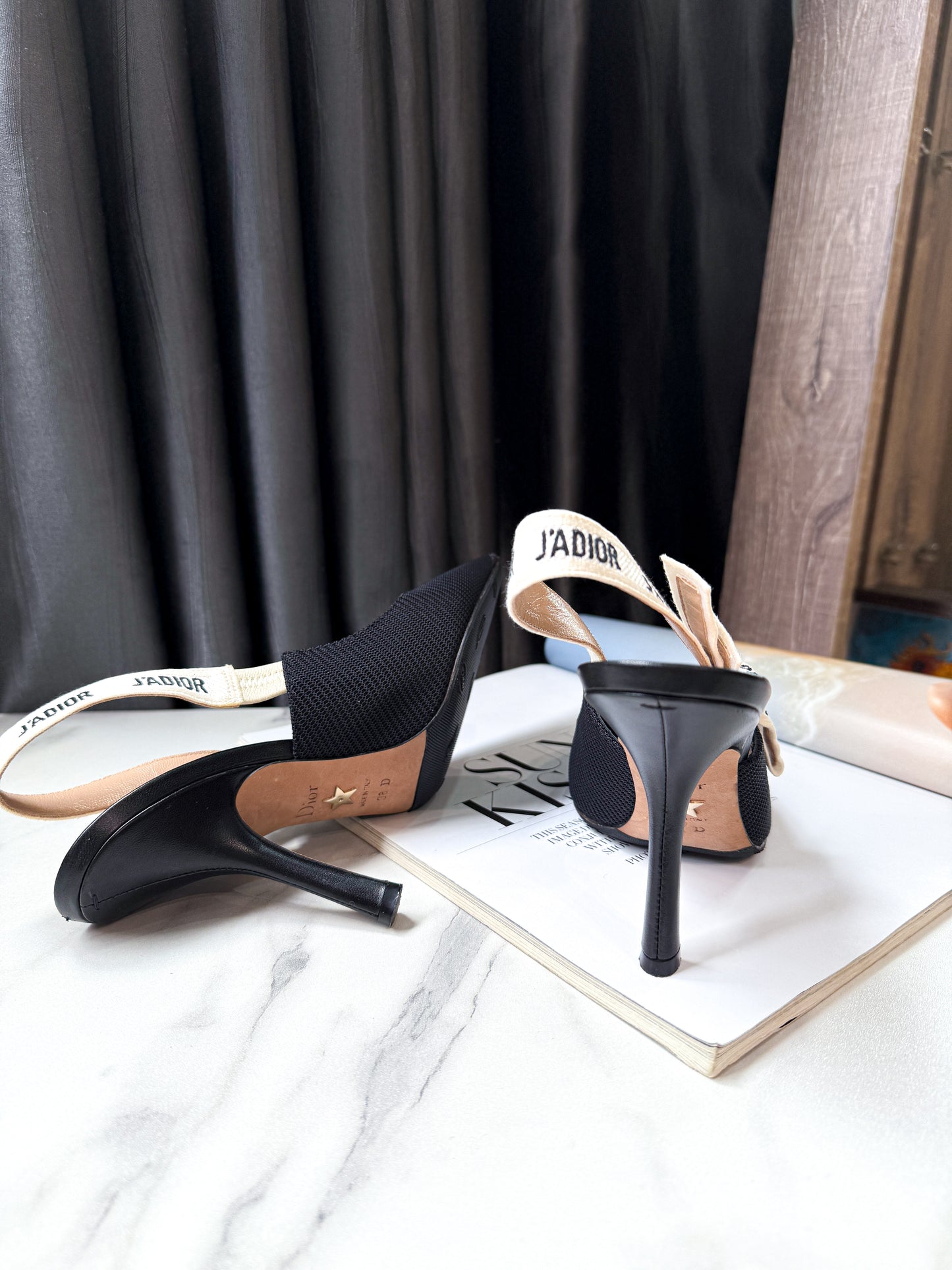 Slingback Dior Đen Size 38D