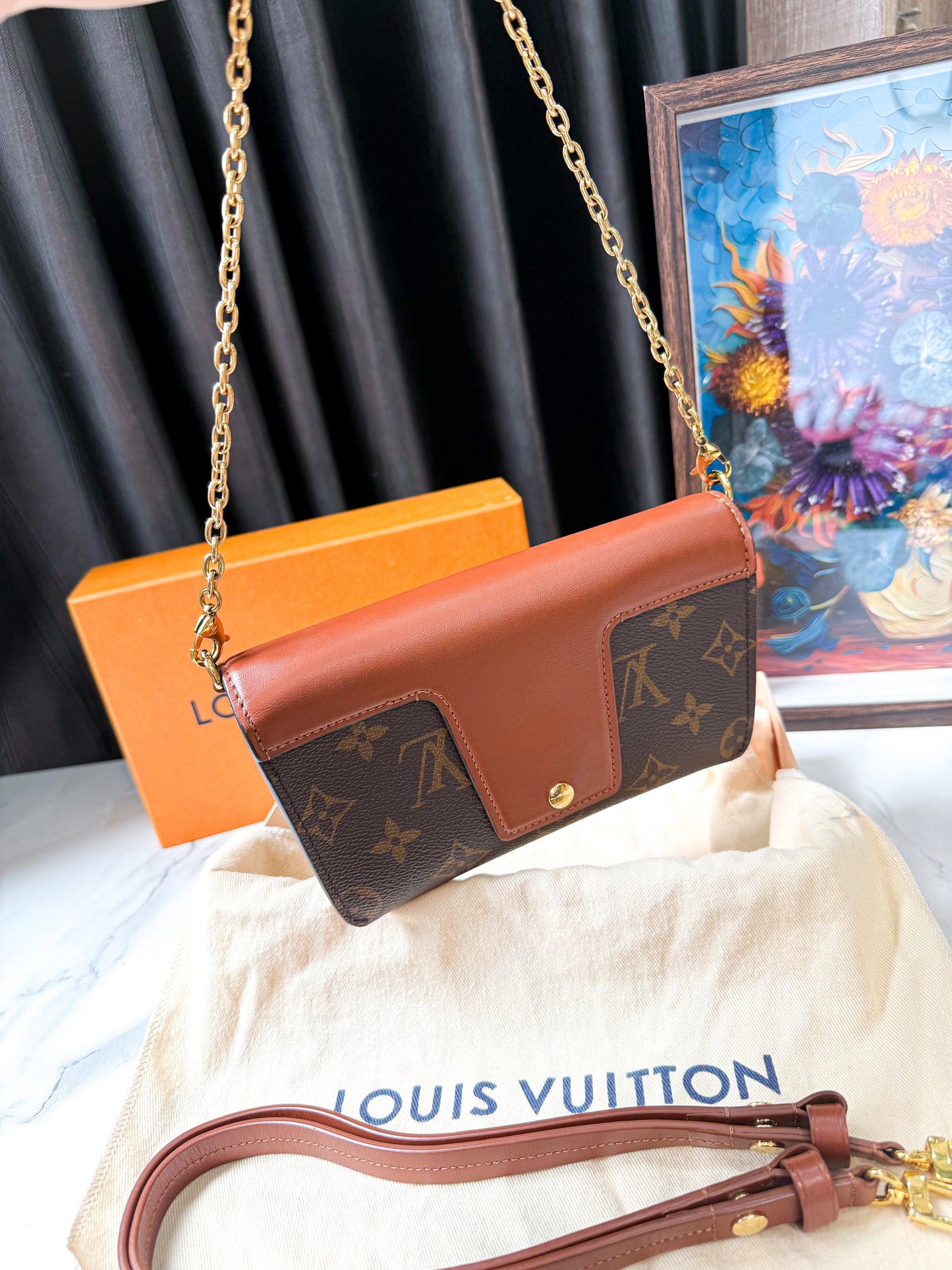 A A LV Padlock On Strap