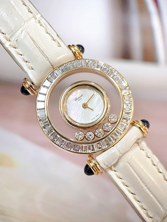 Đồng Hồ Chopard Happy Diamonds Gold Diamond Baguette