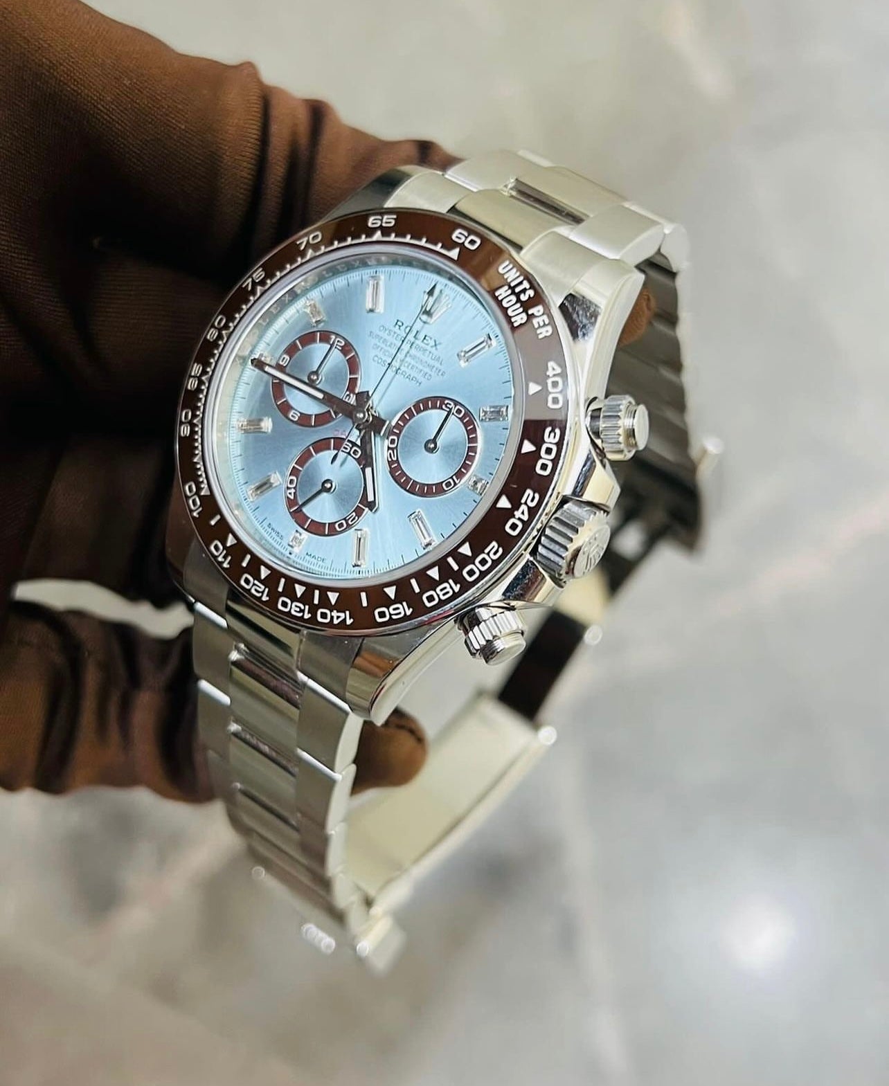 Đồng Hồ Rolex Daytona 126506A Baguette Ice Blue 40mm