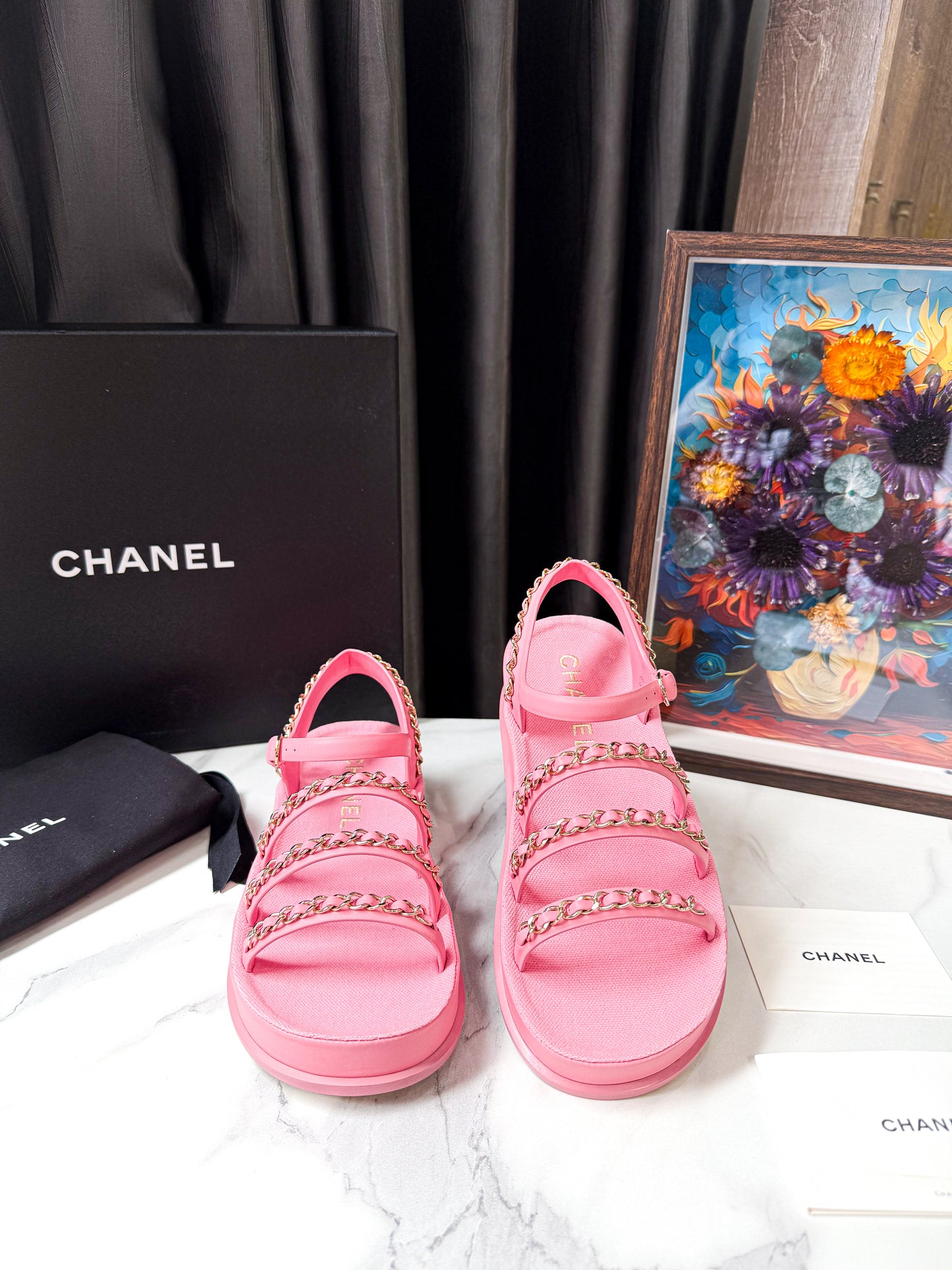 Sandal Chanel Hồng Size 36c