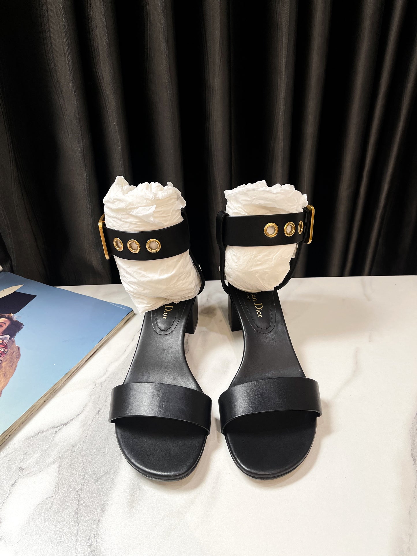 Sandal Dior Đen