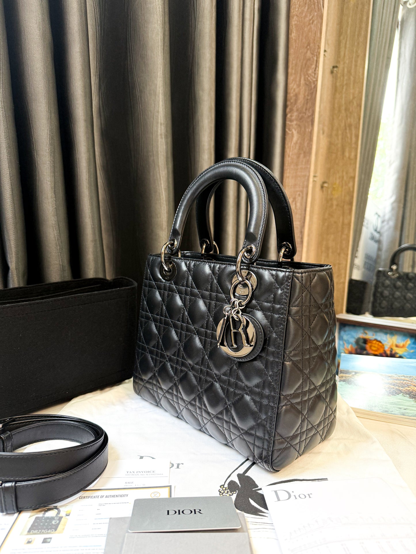 A A Dior Lady Size M Đen