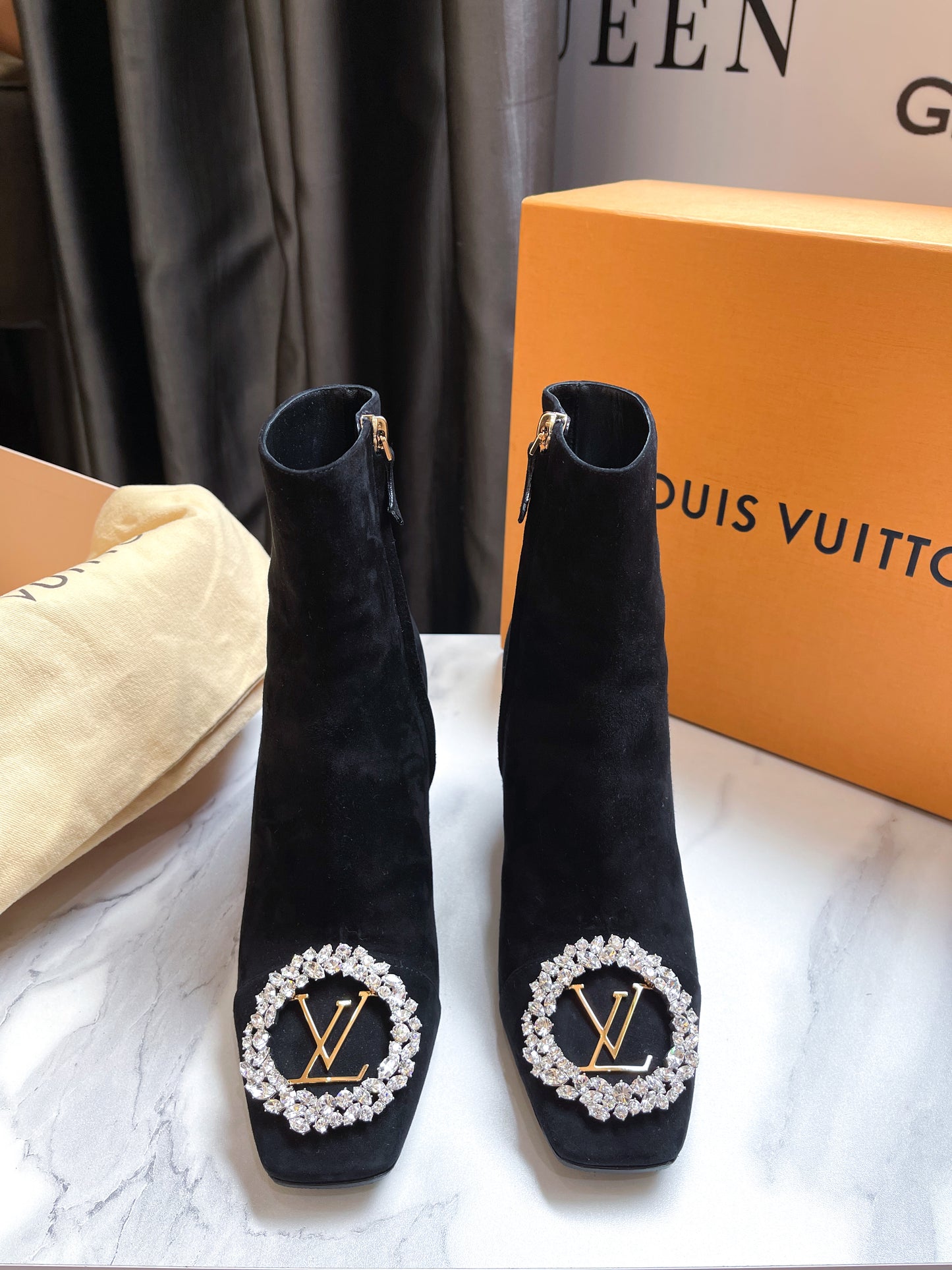 LV Boot Da Lộn