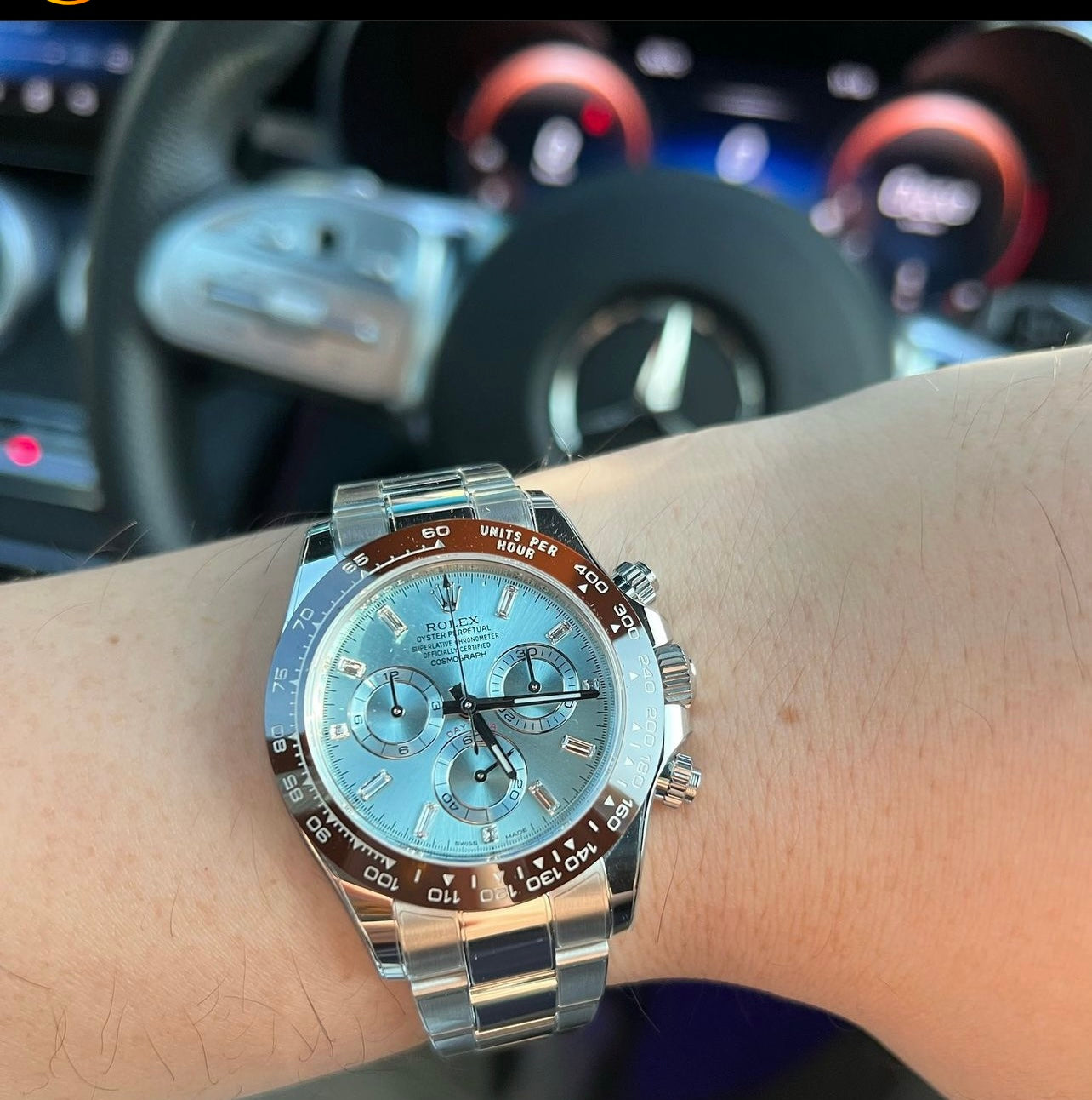 Đồng Hồ Rolex Daytona 116506A Baguette 40mm Ice Blue