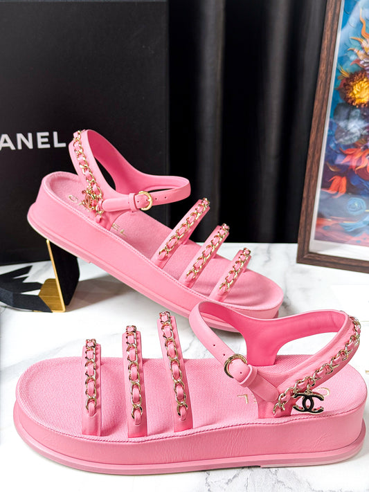 Sandal Chanel Hồng Size 36c