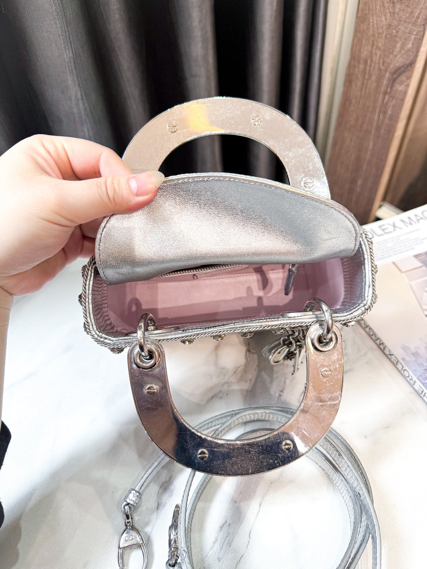 A A Dior Lady Mini Metalic