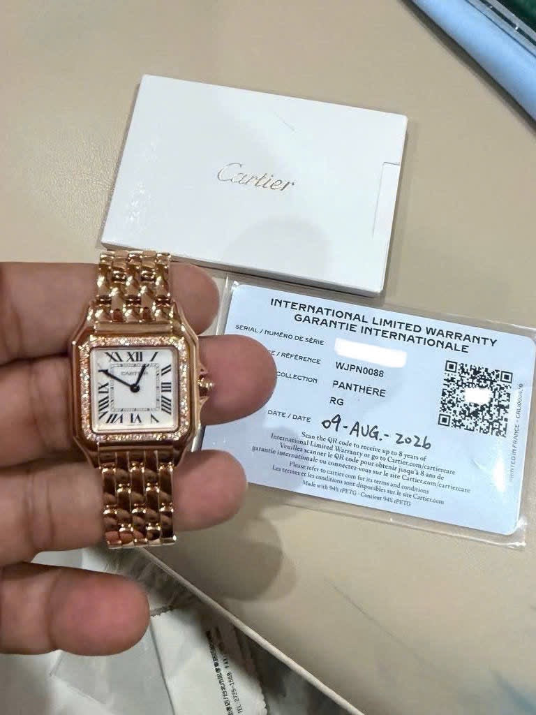 Đồng Hồ Cartier Panthère Rose Gold Diamond