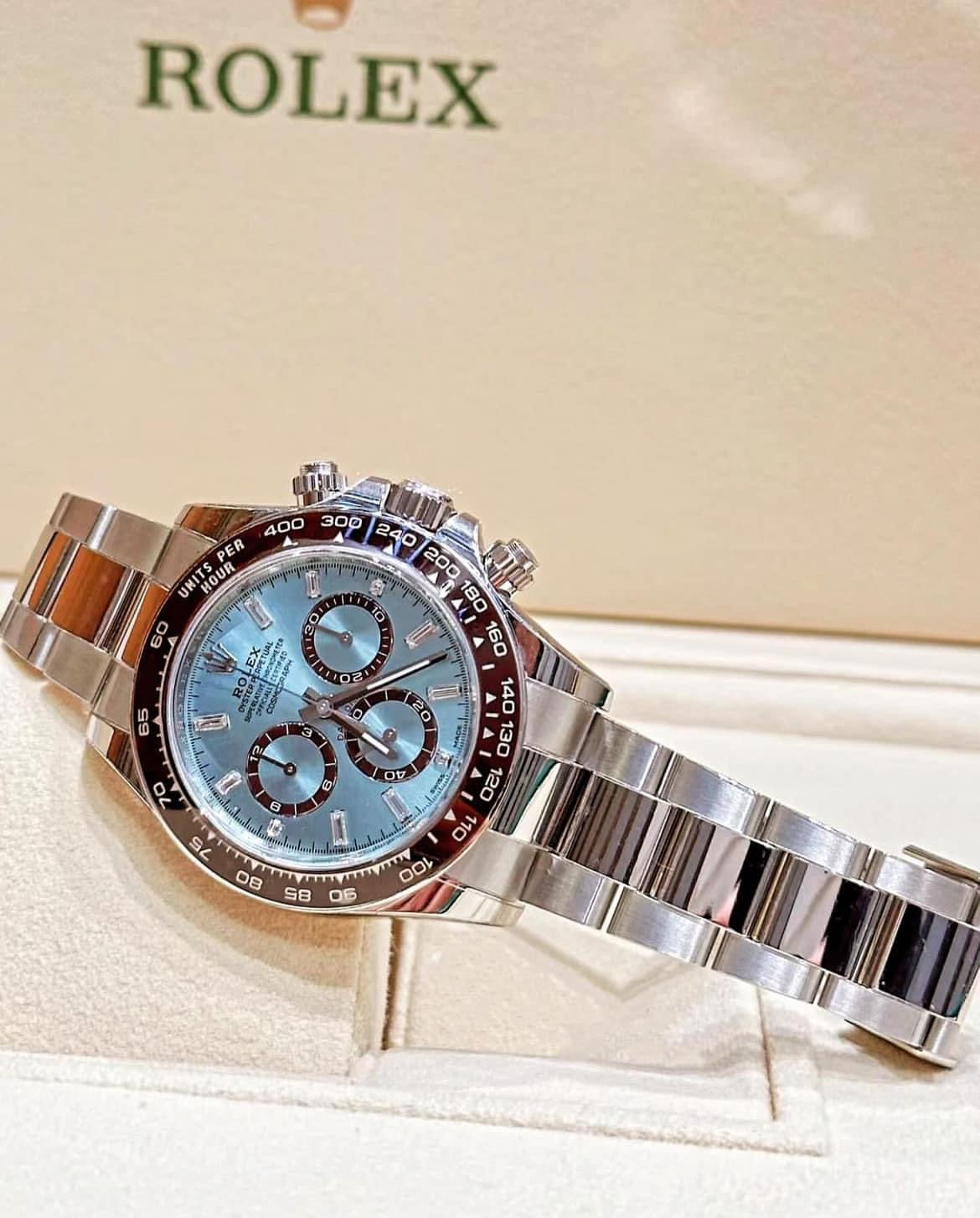 Đồng Hồ Rolex Daytona 126506A Baguette Ice Blue 40mm