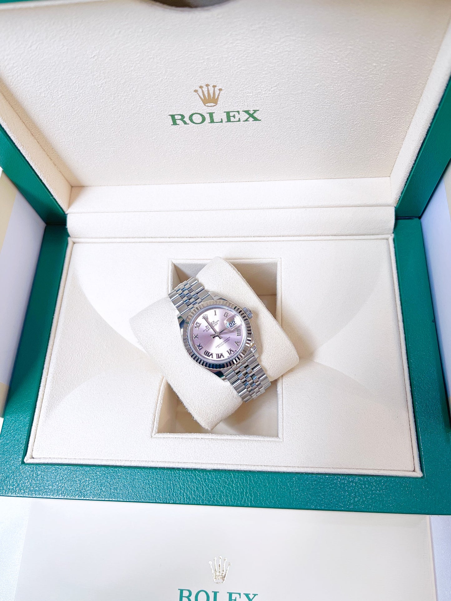 Đồng Hồ Rolex Size 28 Mặt Pink