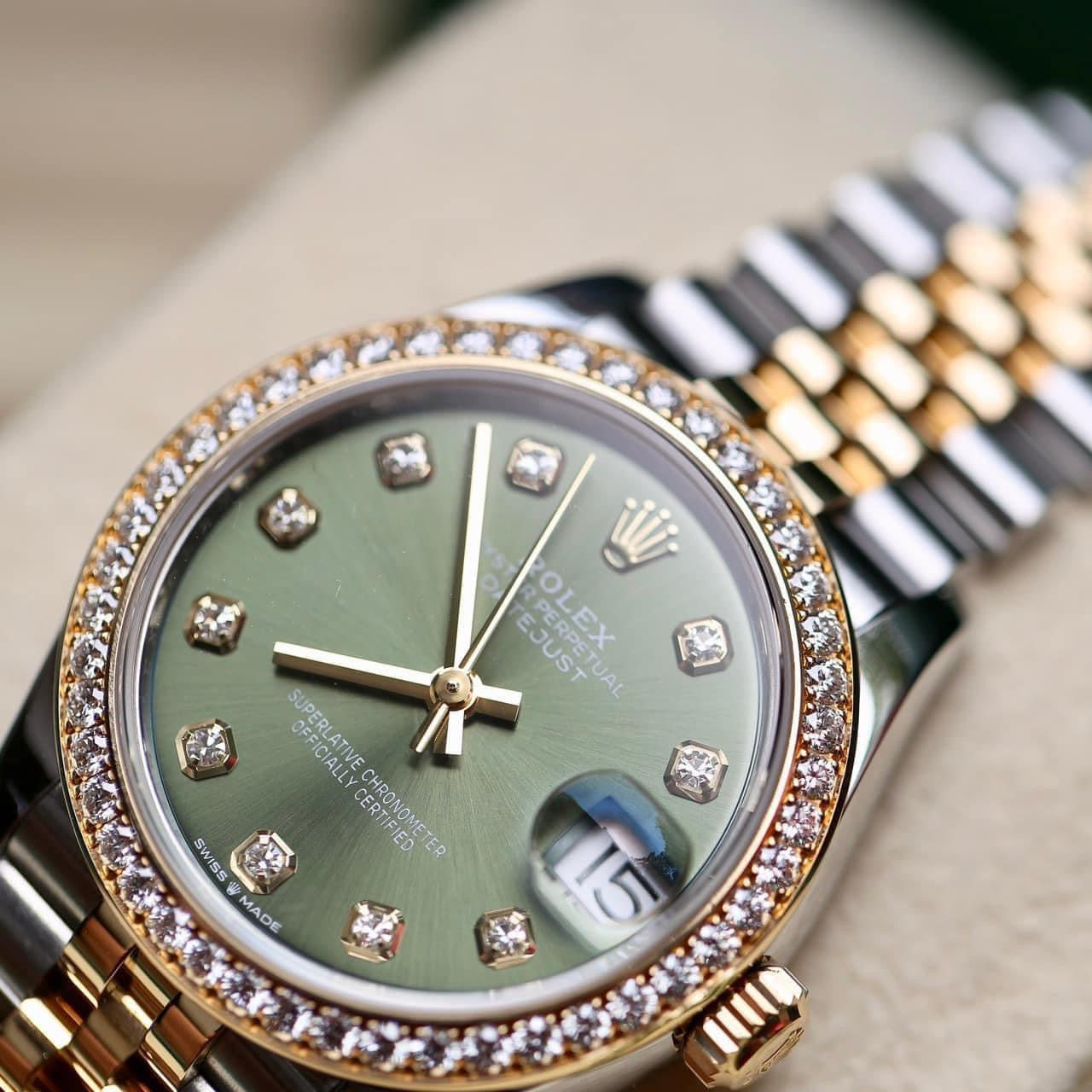 Đồng Hồ Rolex DateJust 278383RBR Green size 31mm