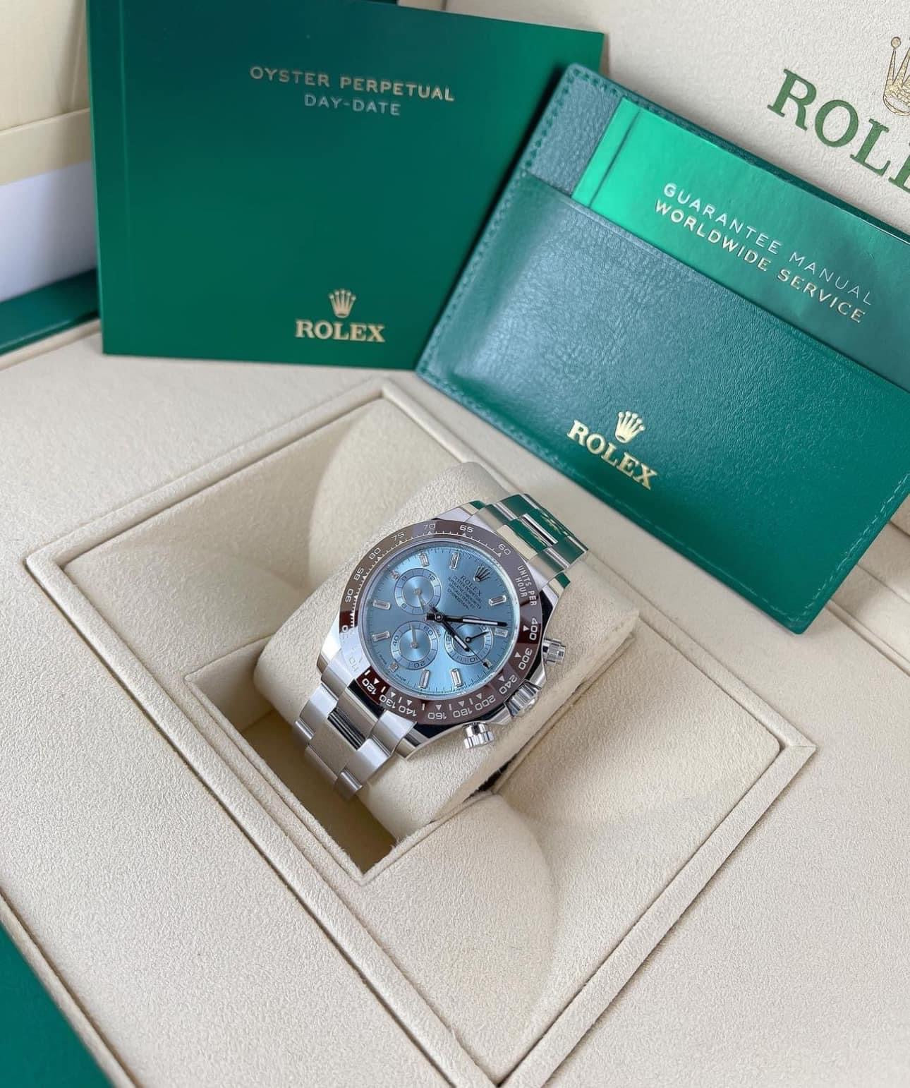 Đồng Hồ Rolex Daytona 116506A Baguette 40mm Ice Blue