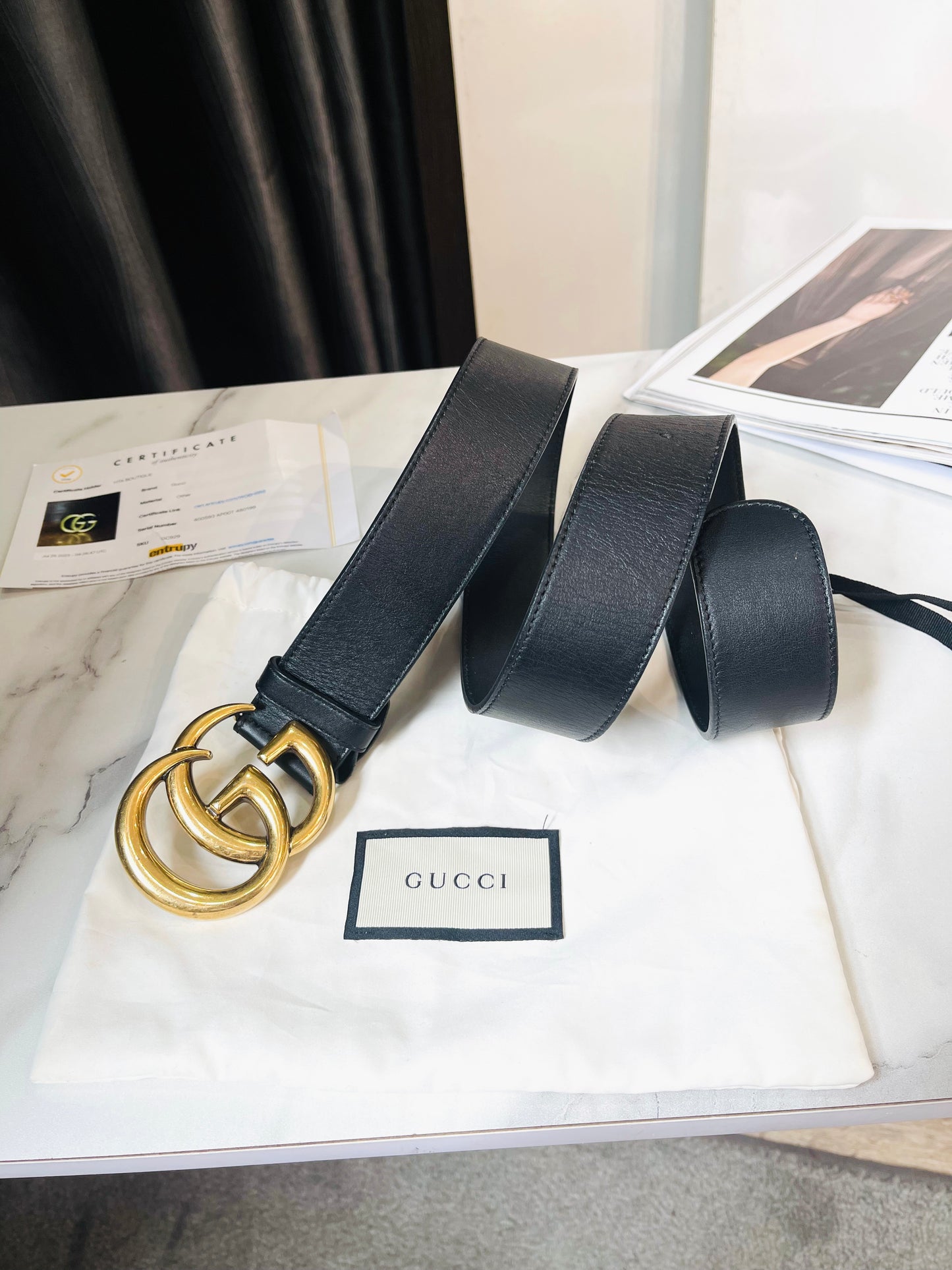 Belt Gucci Bản 4cm Size 70