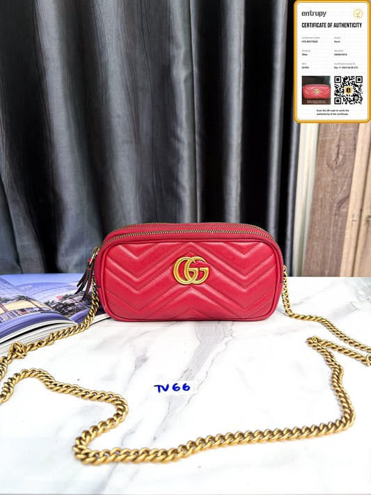 A A Gucci Marmont Đỏ Crossbody TV66