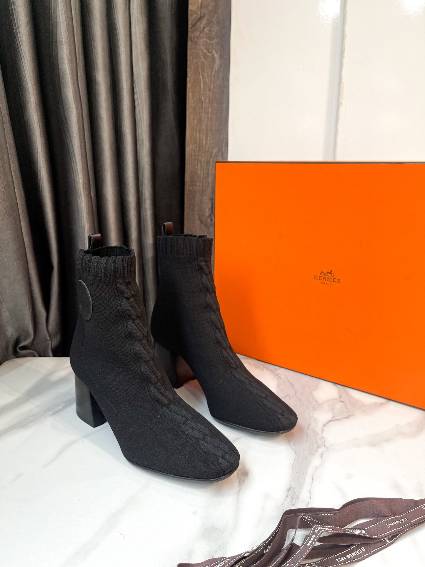 Boot Hermes Đen Size 35.5