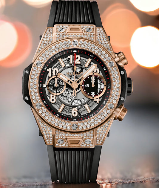 Đồng Hồ Hublot Bigbang Unico 42mm Kinggold Pave