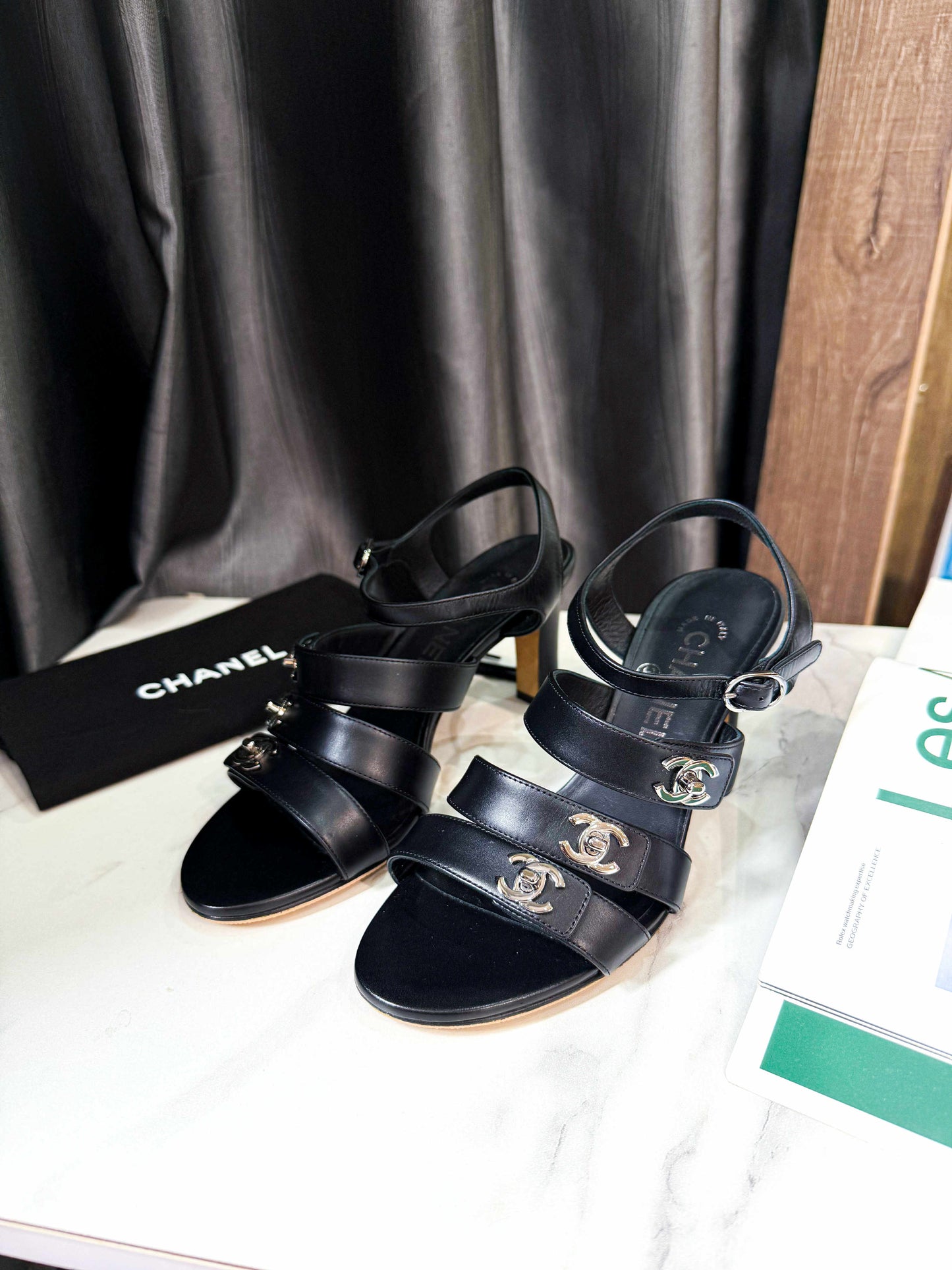 Sandal Chanel 3 Logo Size 36c