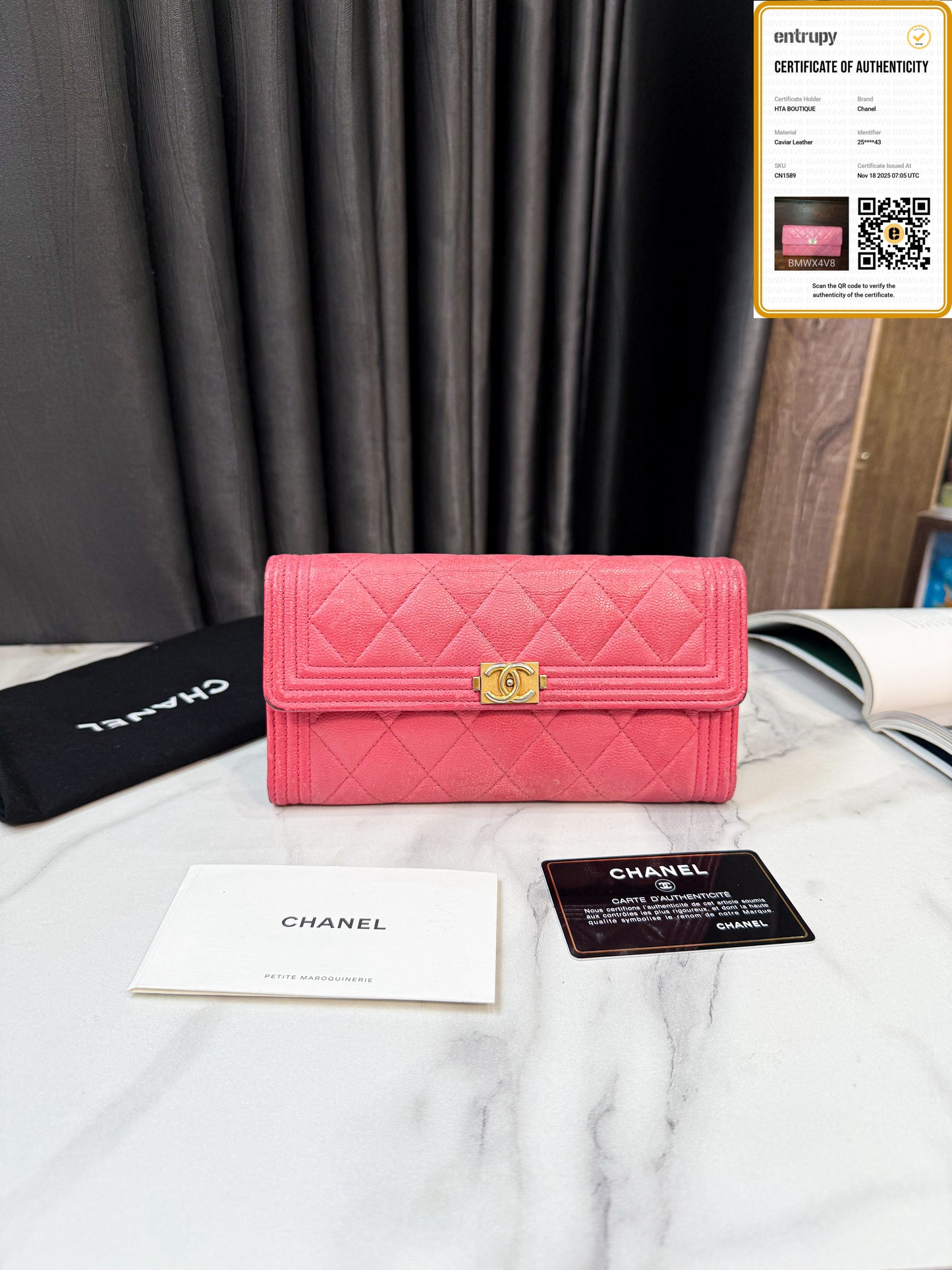 Ví Dài Chanel Hồng