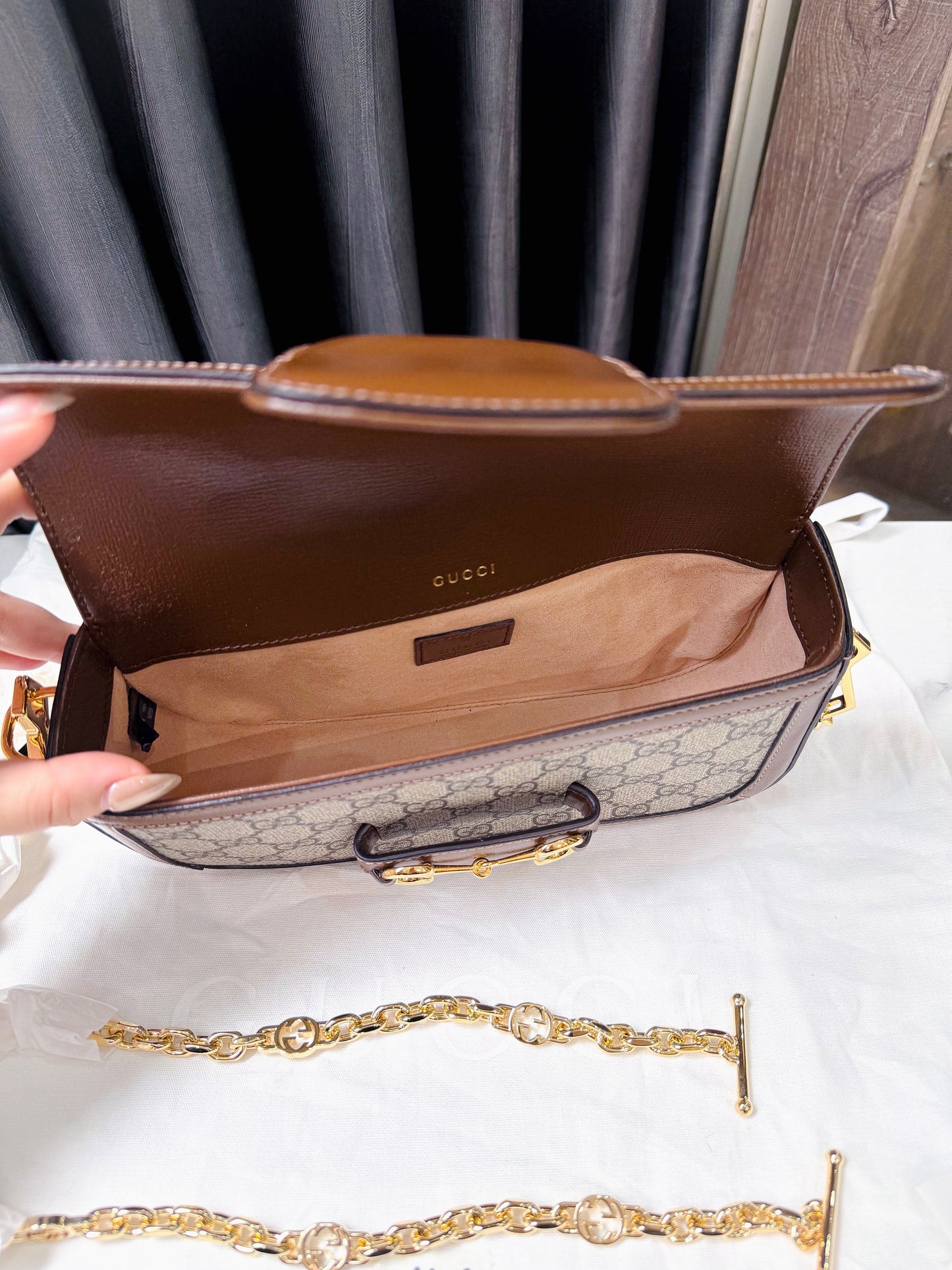 A A Gucci 1955 Size Mini 2 Strap New TV40