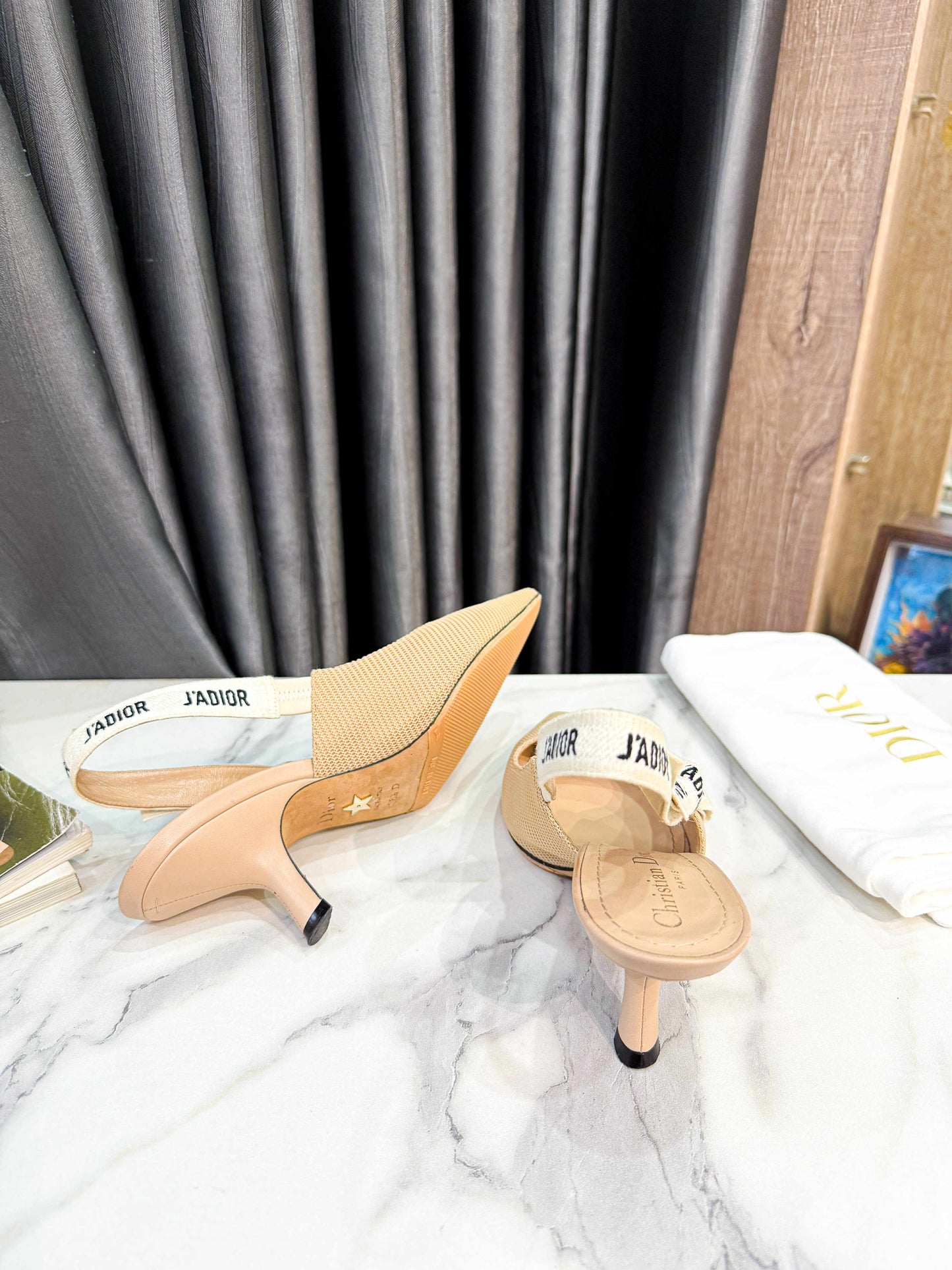 Slingback Dior Nude Size 36.5