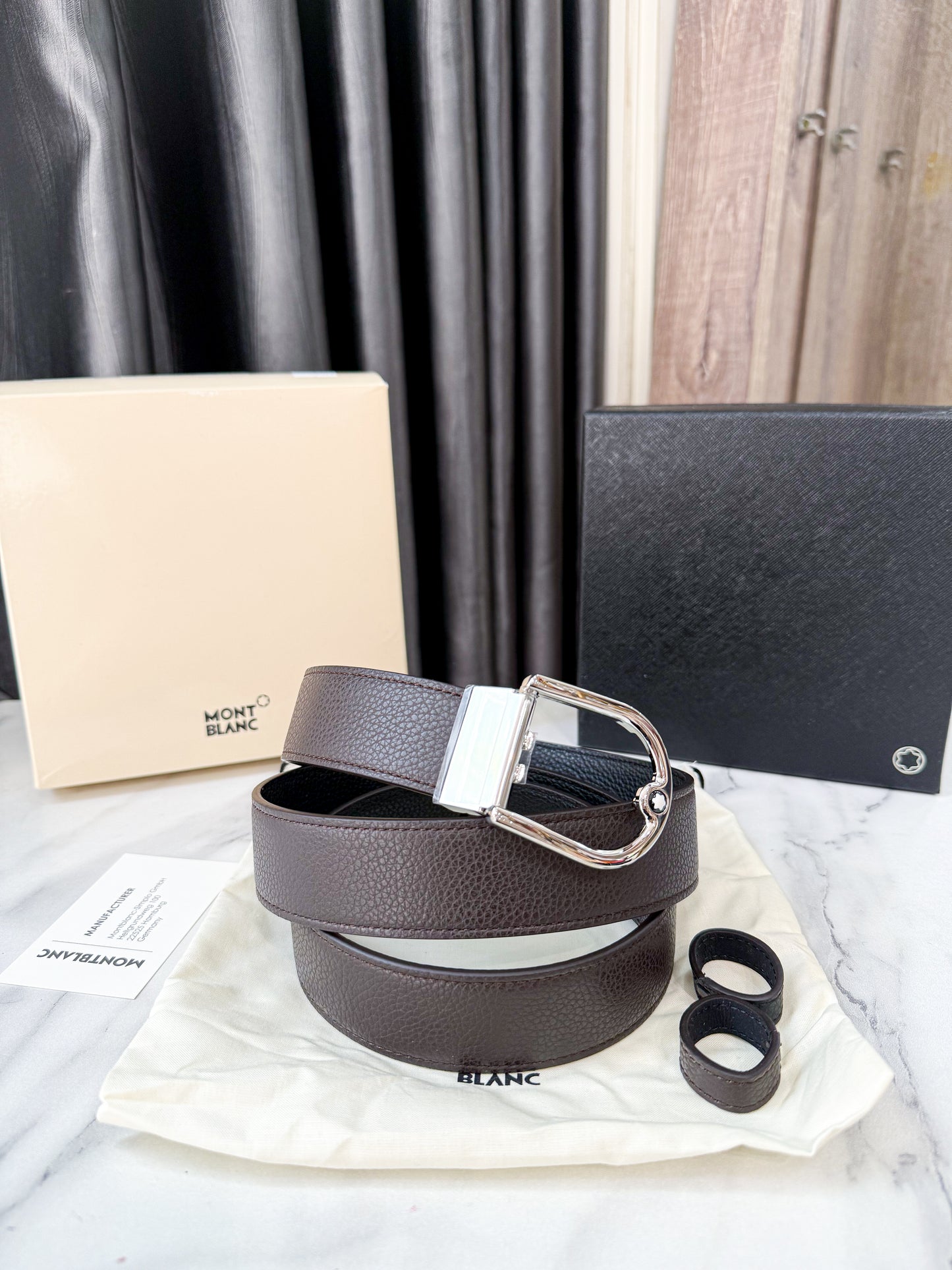 Belt Mont Blanc Dùng 2 Mặt New