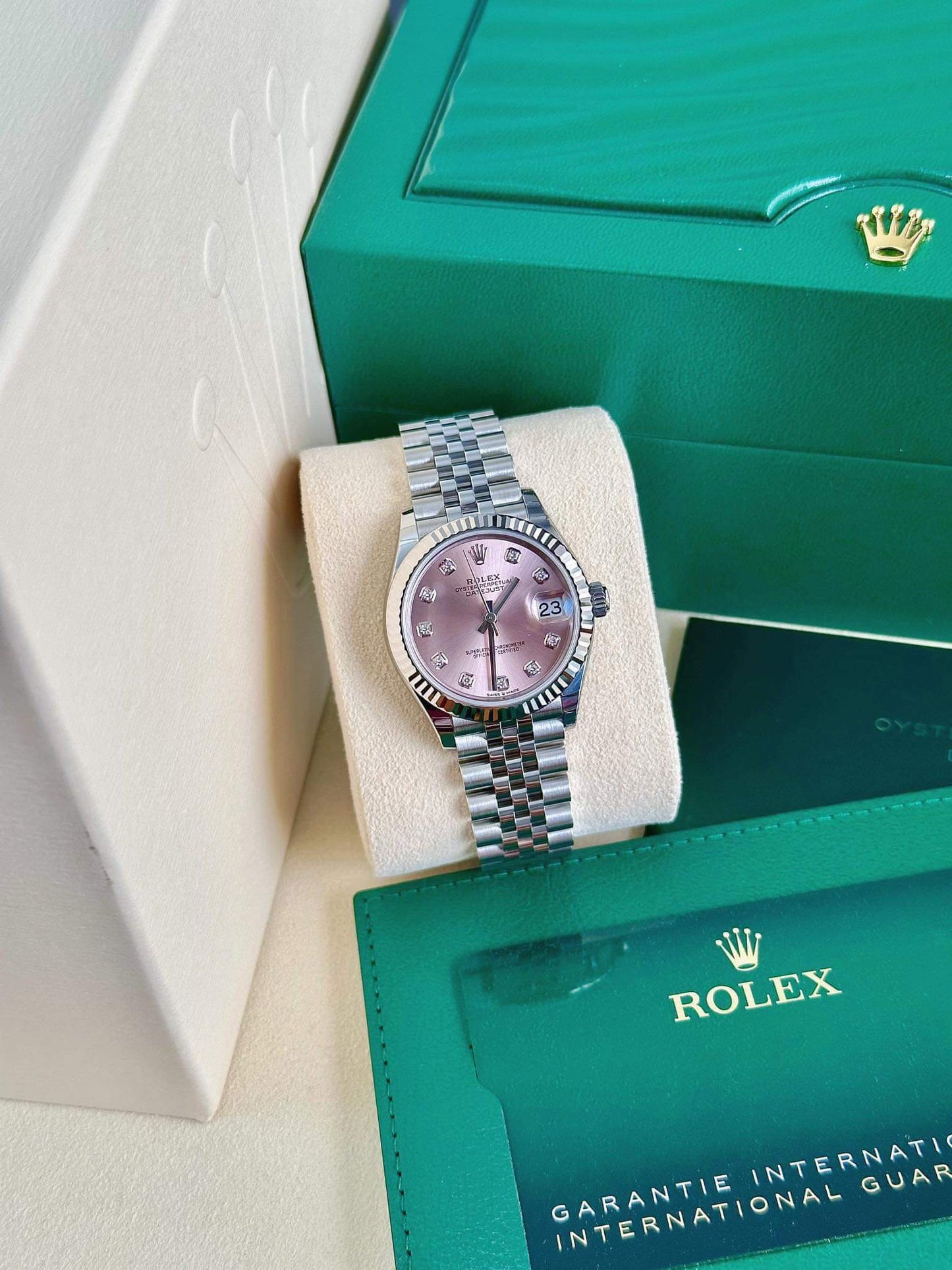 Đồng Hồ Rolex Datejust 278274 size 31 Dial Pink