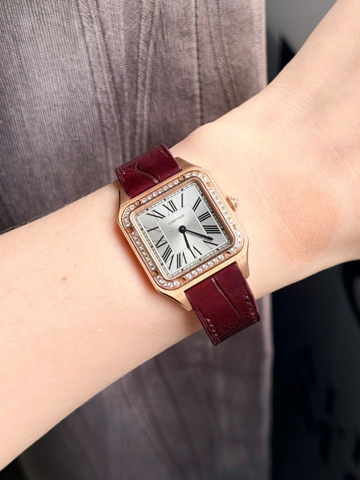 Cartier Santos-Dumont WJSA0017 trên tay