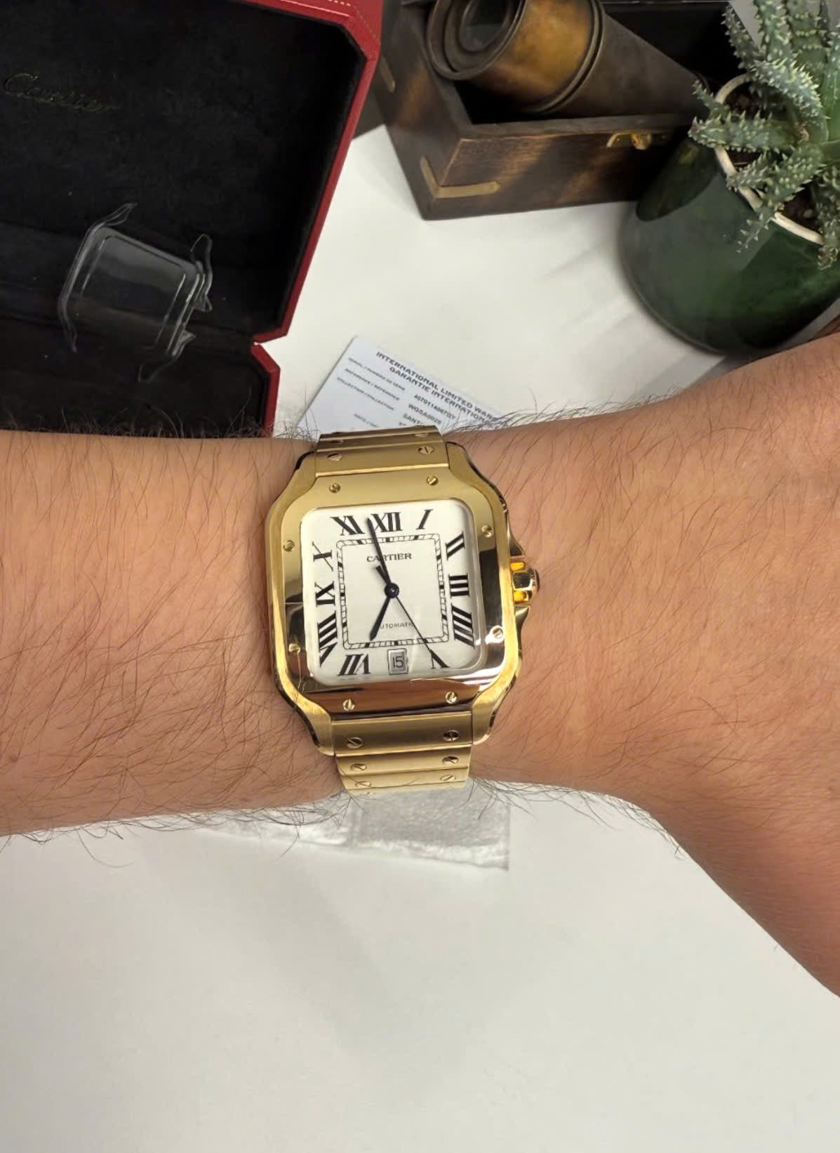Cartier Santos de Cartier Large WGSA0029 trên tay