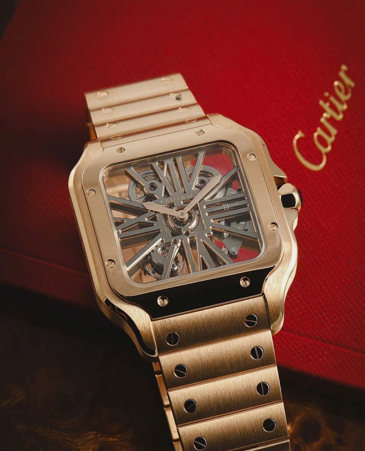 Cartier Santos de Cartier Skeleton WHSA0016 