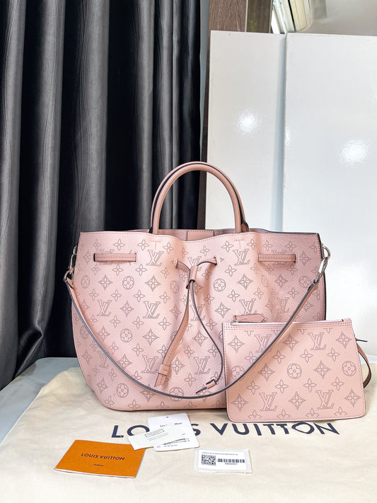 LV Girolata Handbag Mahina Leather