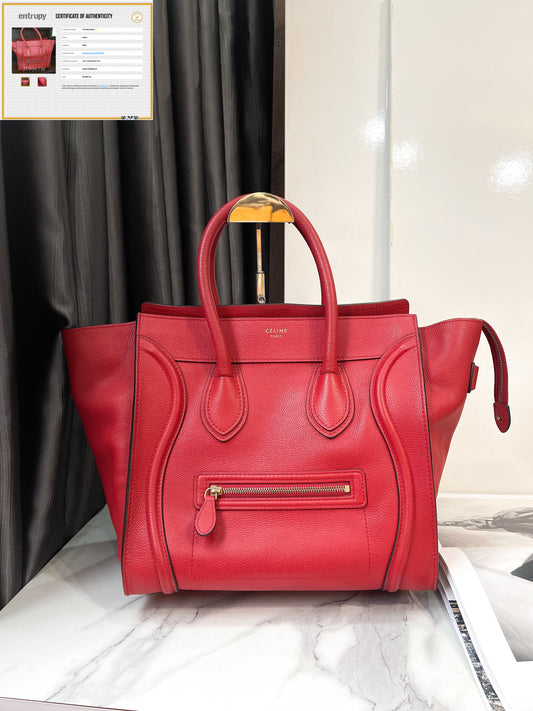 Celine Luggage Đỏ