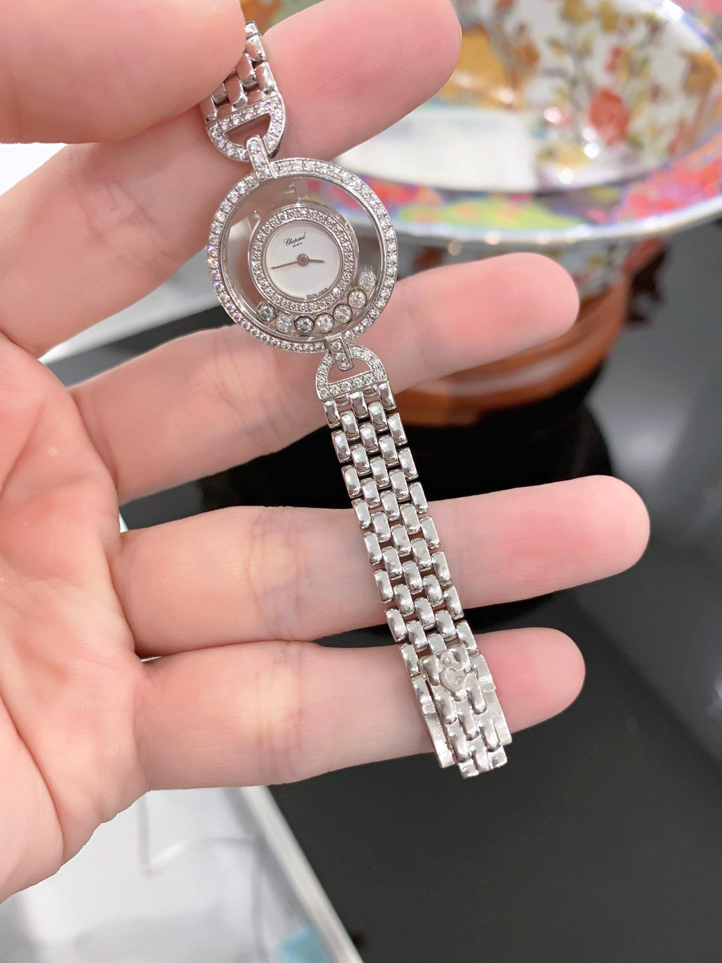 Đồng Hồ Chopard Happy Diamond White Gold Diamond