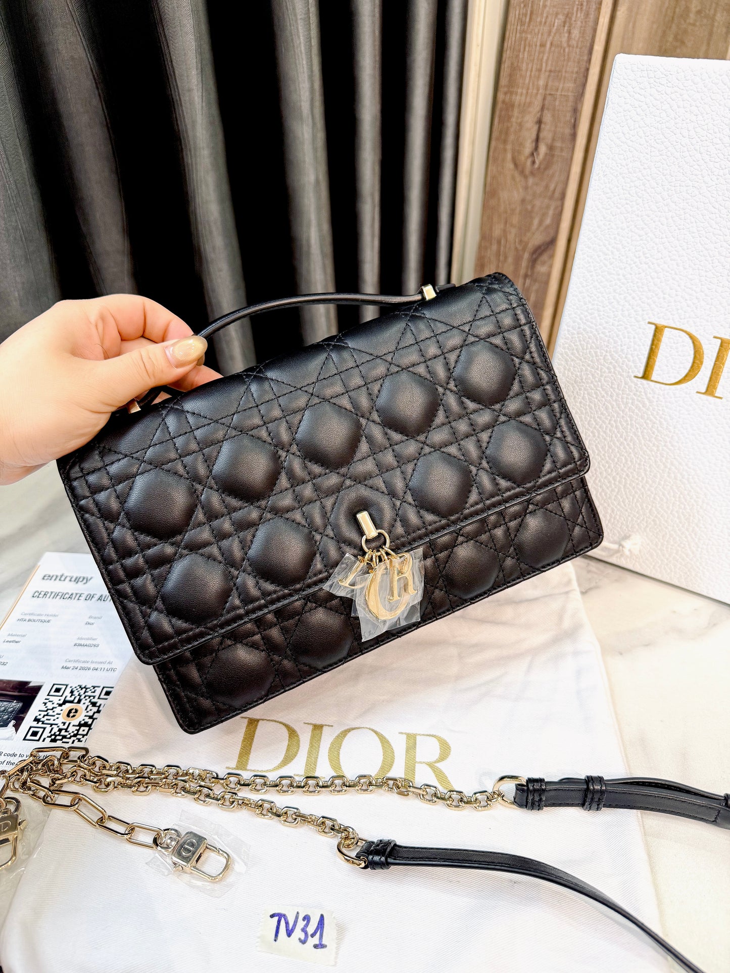 A A My Dior Top Handle Bag