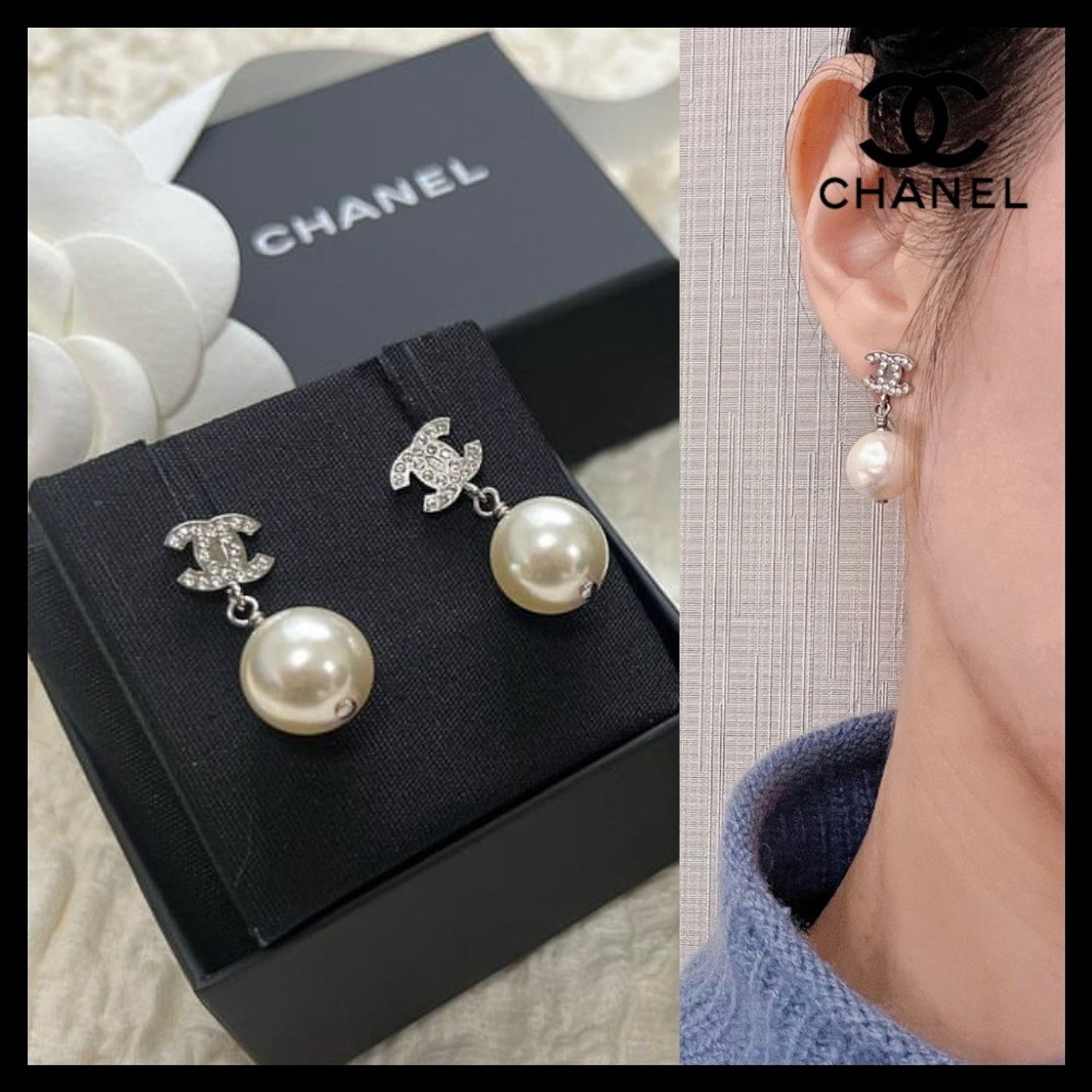 Khuyên Tai Chanel New Trưng Bày C24